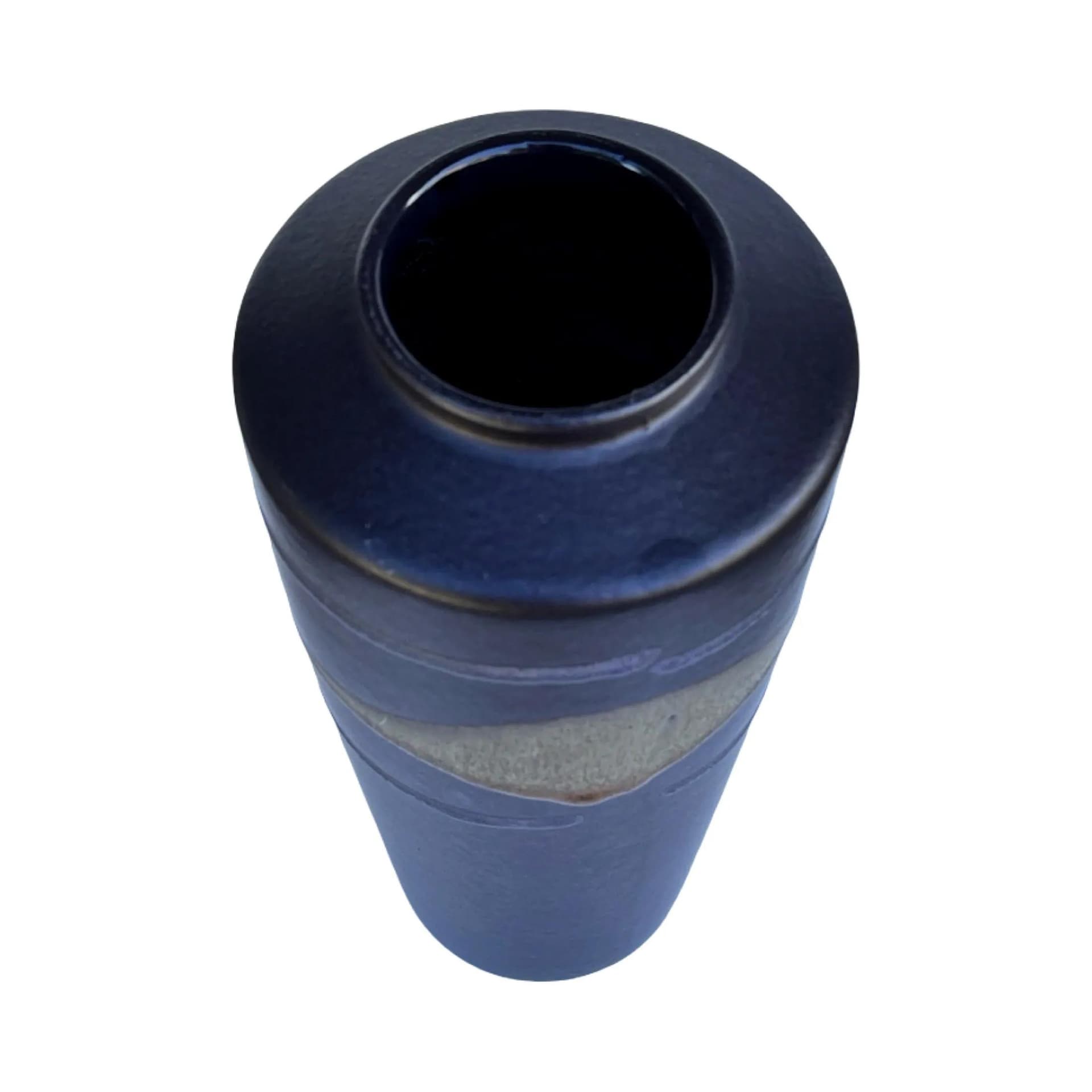 Wazon 690-25, granatowy, ceramika, Bay Keramik, Niemcy, lata 70. - 129315