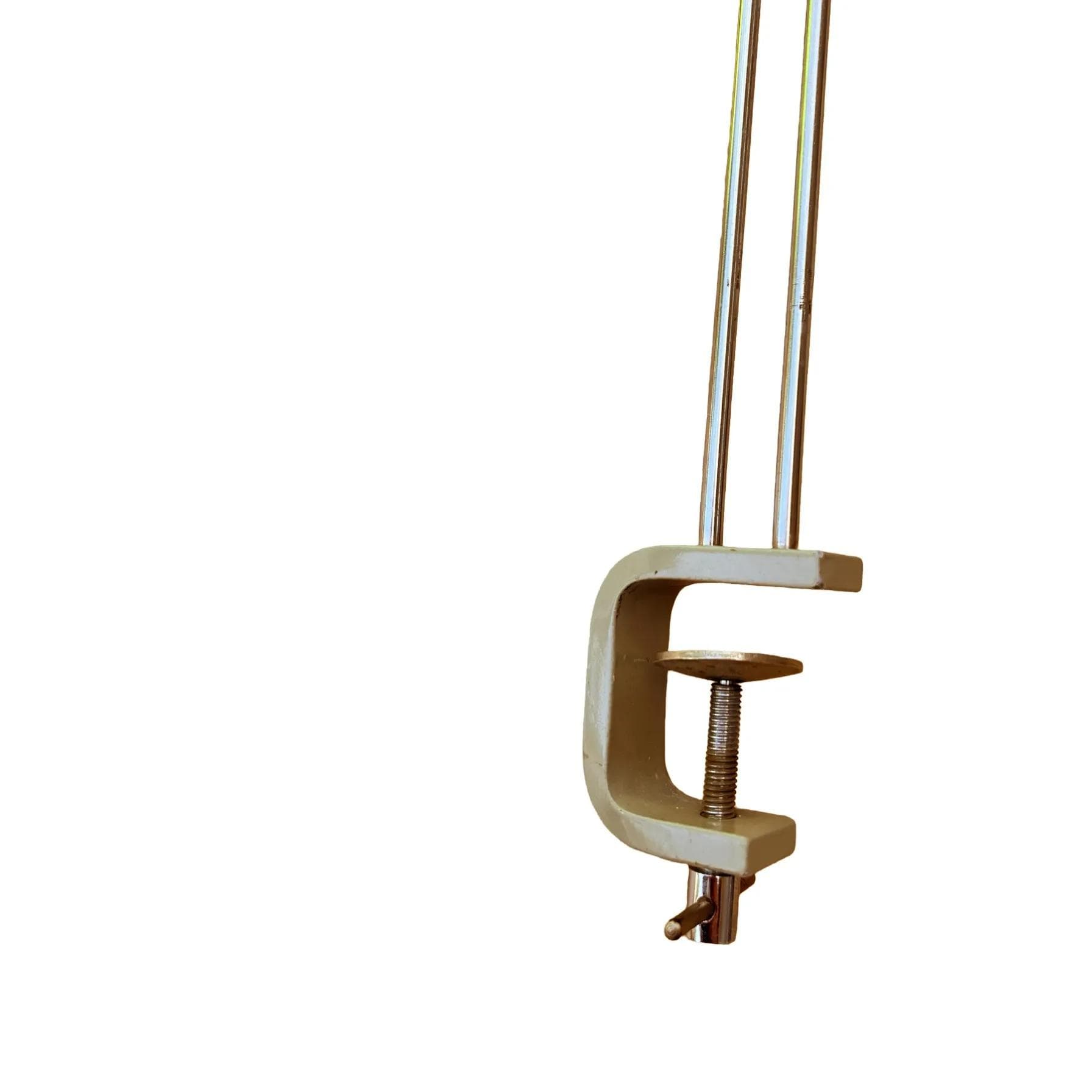 Desk lamp, grey metal, by J. Hůrka, Czechoslovakia, 1960s. - 129183