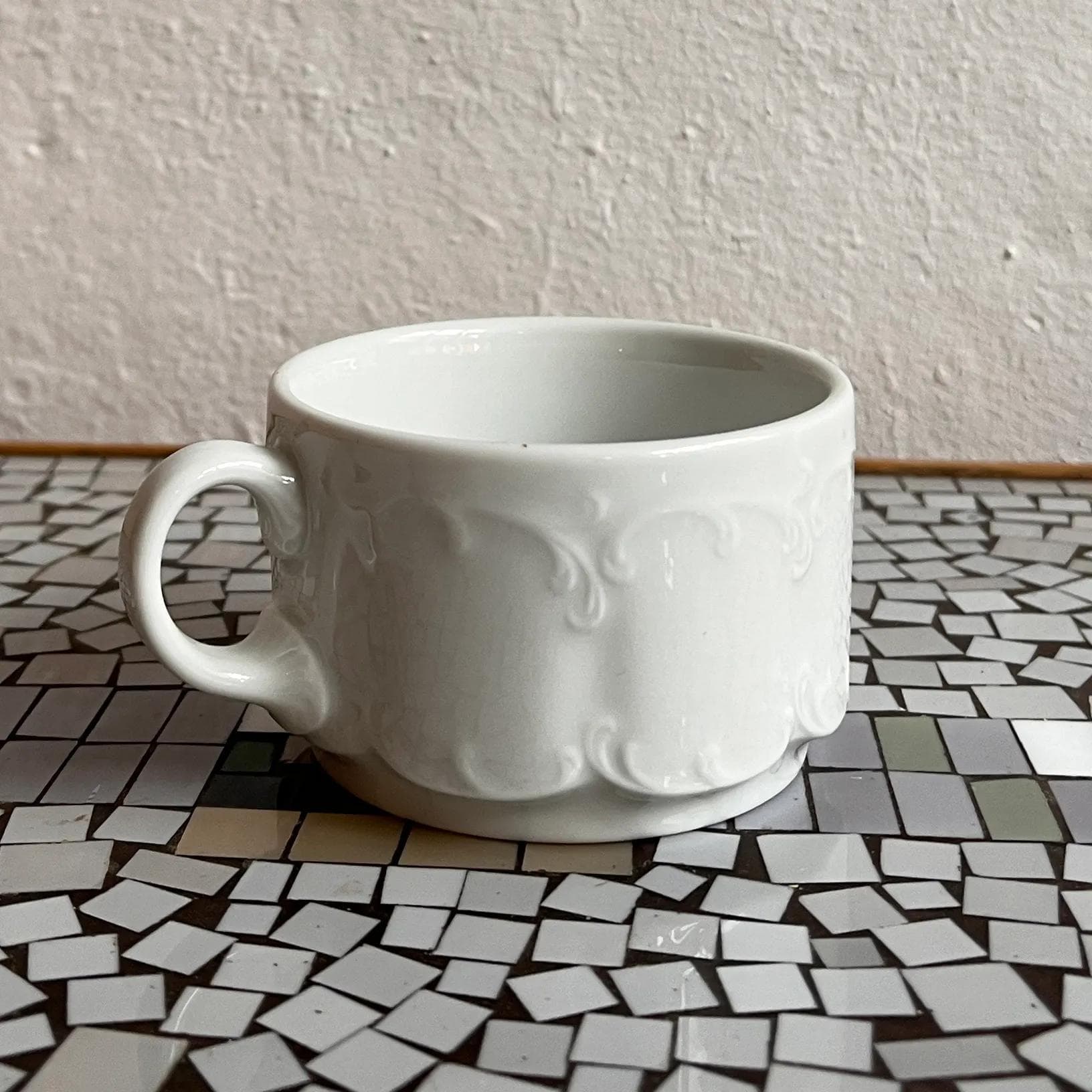 Filiżanka Monbijou, biały, porcelana, Rosenthal, Niemcy, lata 70. - 129165