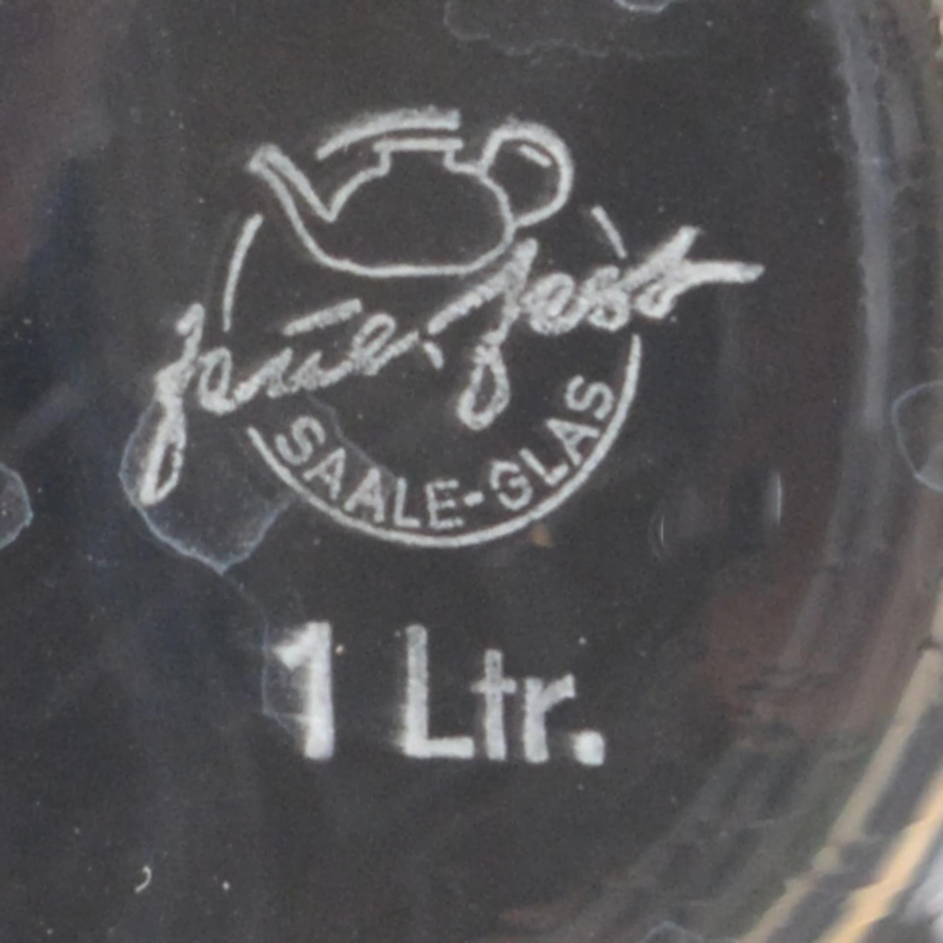 Serwis kawowy, transparent, szkło, proj. W. Wagenfeld, Niemcy, lata 70. - 129074