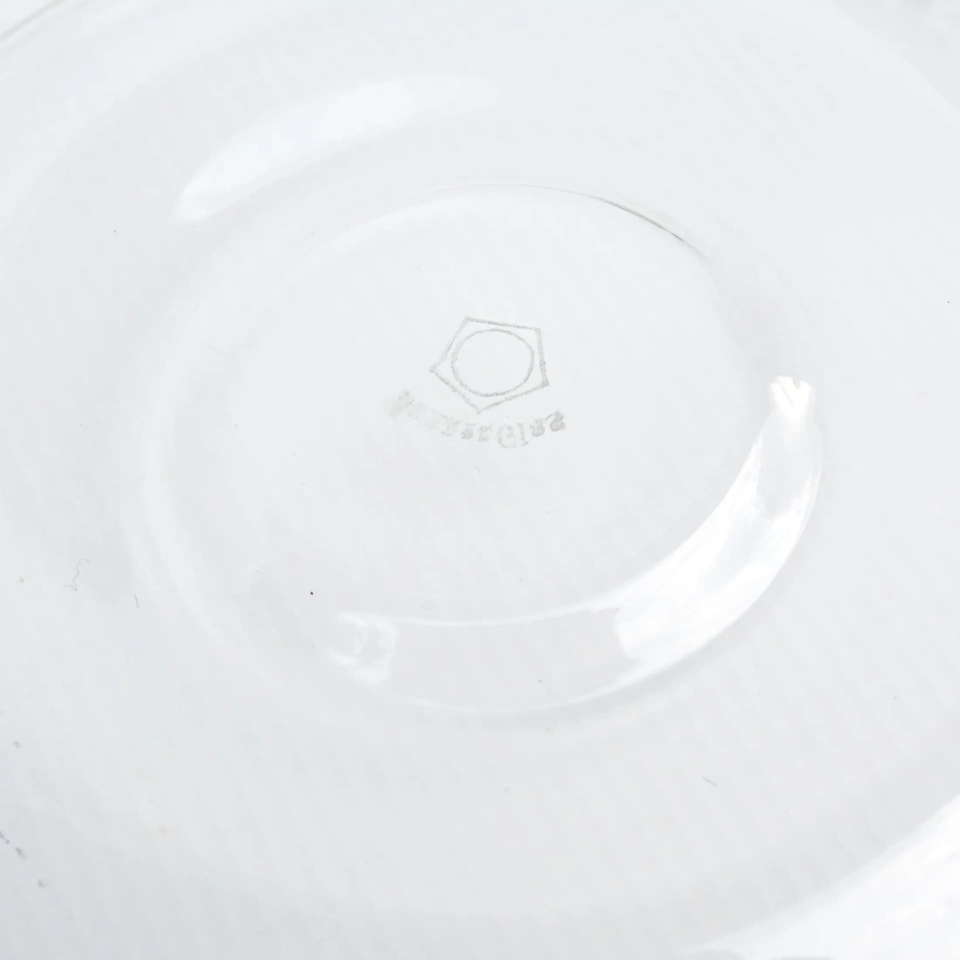 Serwis kawowy, transparent, szkło, proj. W. Wagenfeld, Niemcy, lata 70. - 129073