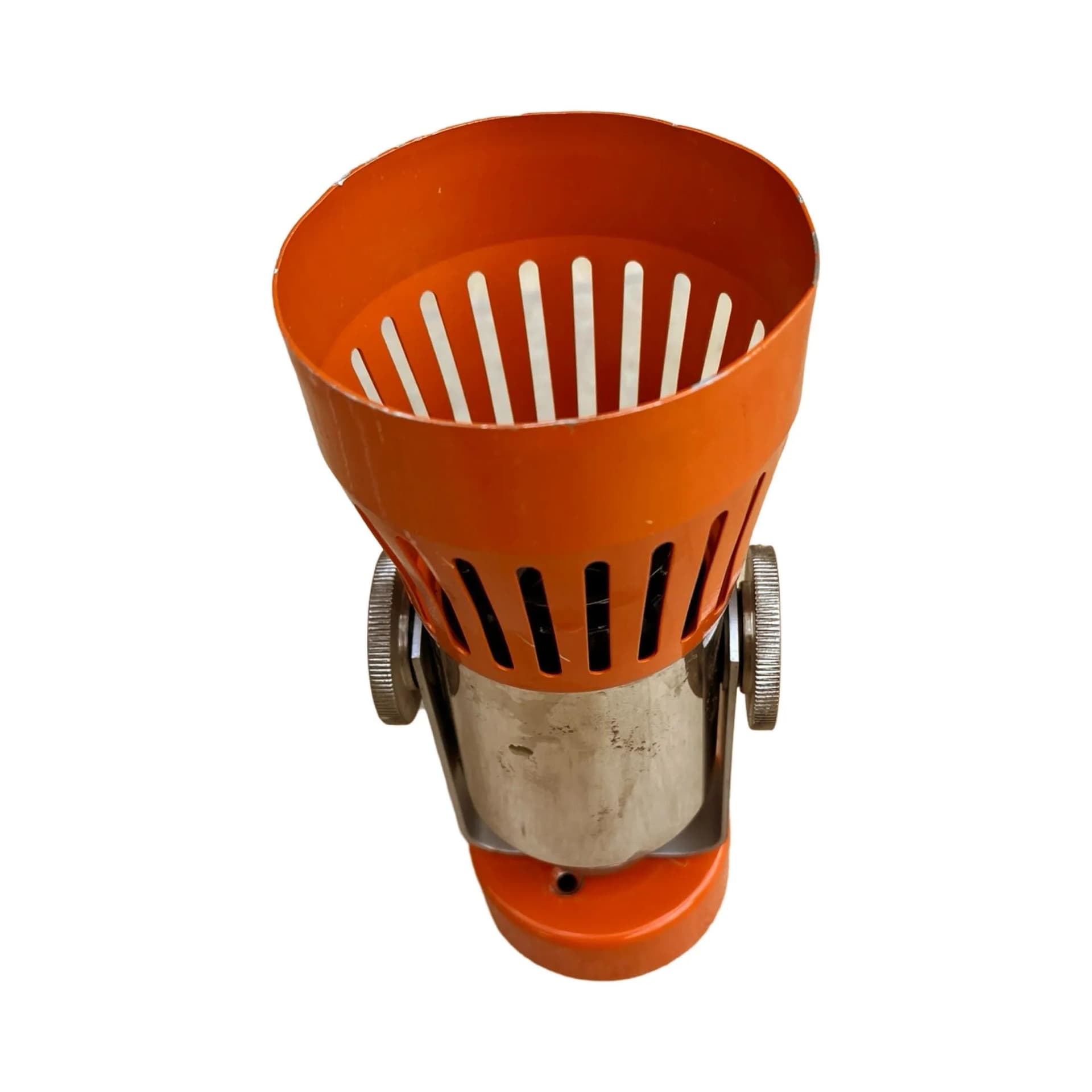 Kinkiet, pomarańczowy, metal chromowany, proj. P. Grus, Kamenicky Šenov, Czechosłowacja, lata 70. - 129069