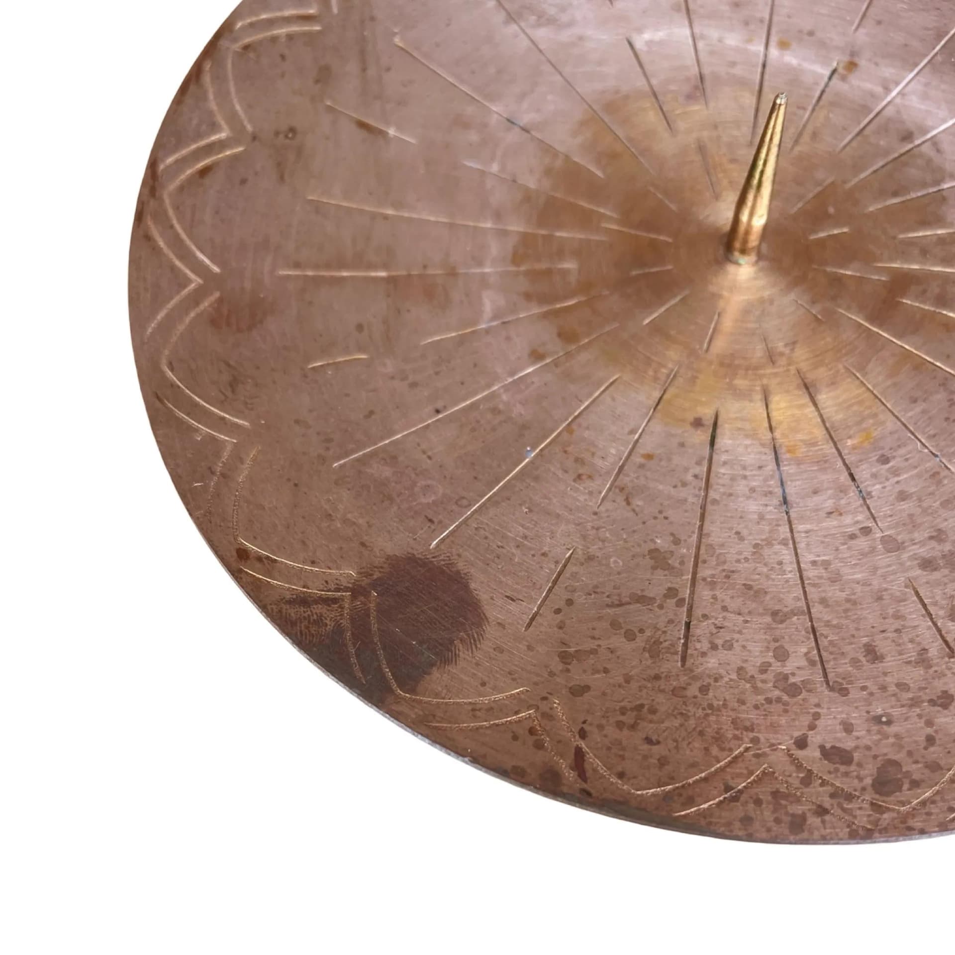 Świecznik modernistyczny, mosiądz złoty, metal czarny, Niemcy, lata 70. - 129030