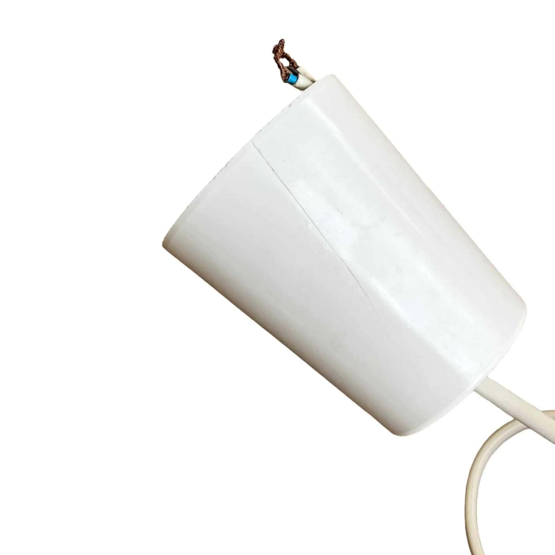 Lampa sufitowa, wiklina jasnobrązowa, Polska, lata 60. - 128876