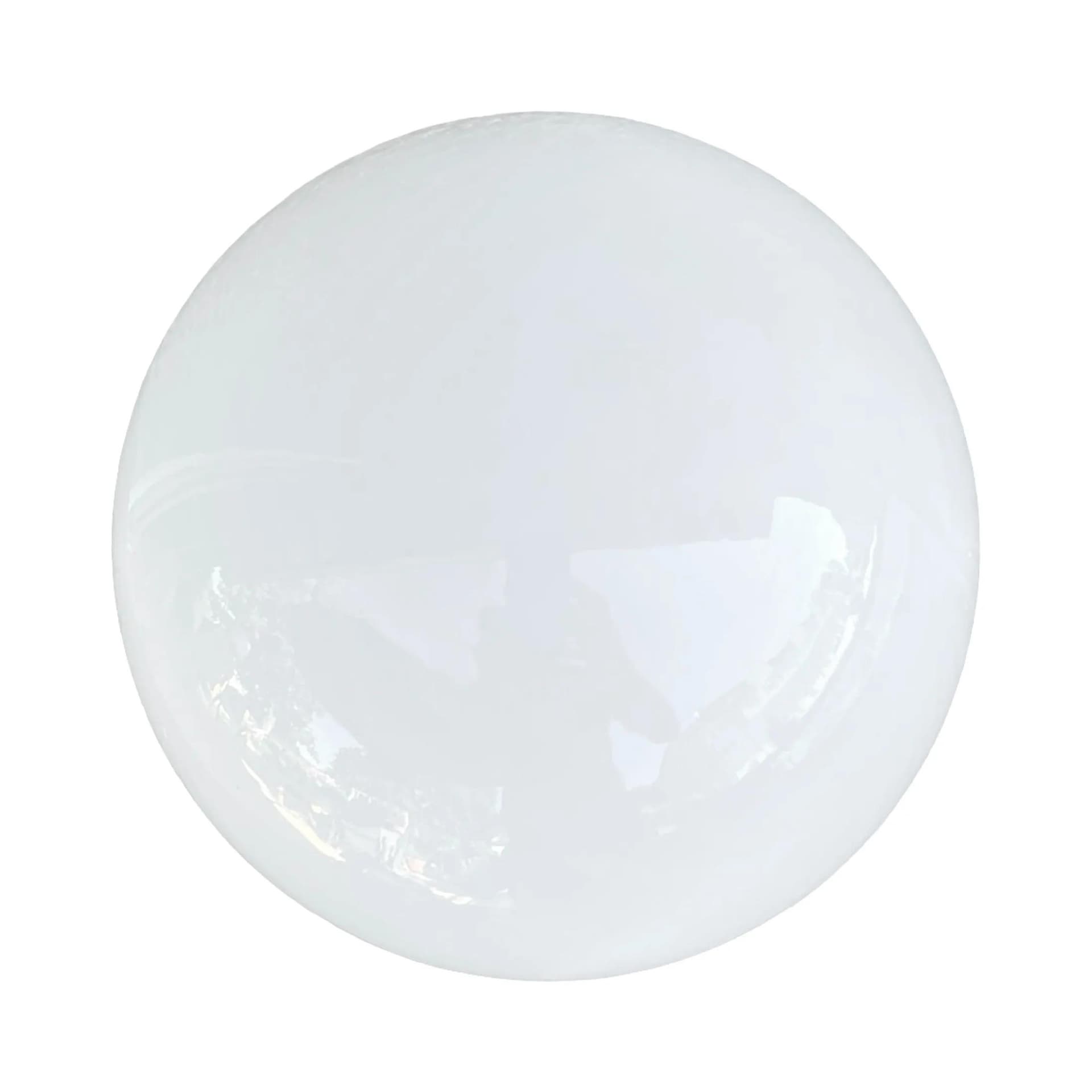 Kinkiet industrialny, biały, szkło porcelana, Polska, lata 60. - 128776