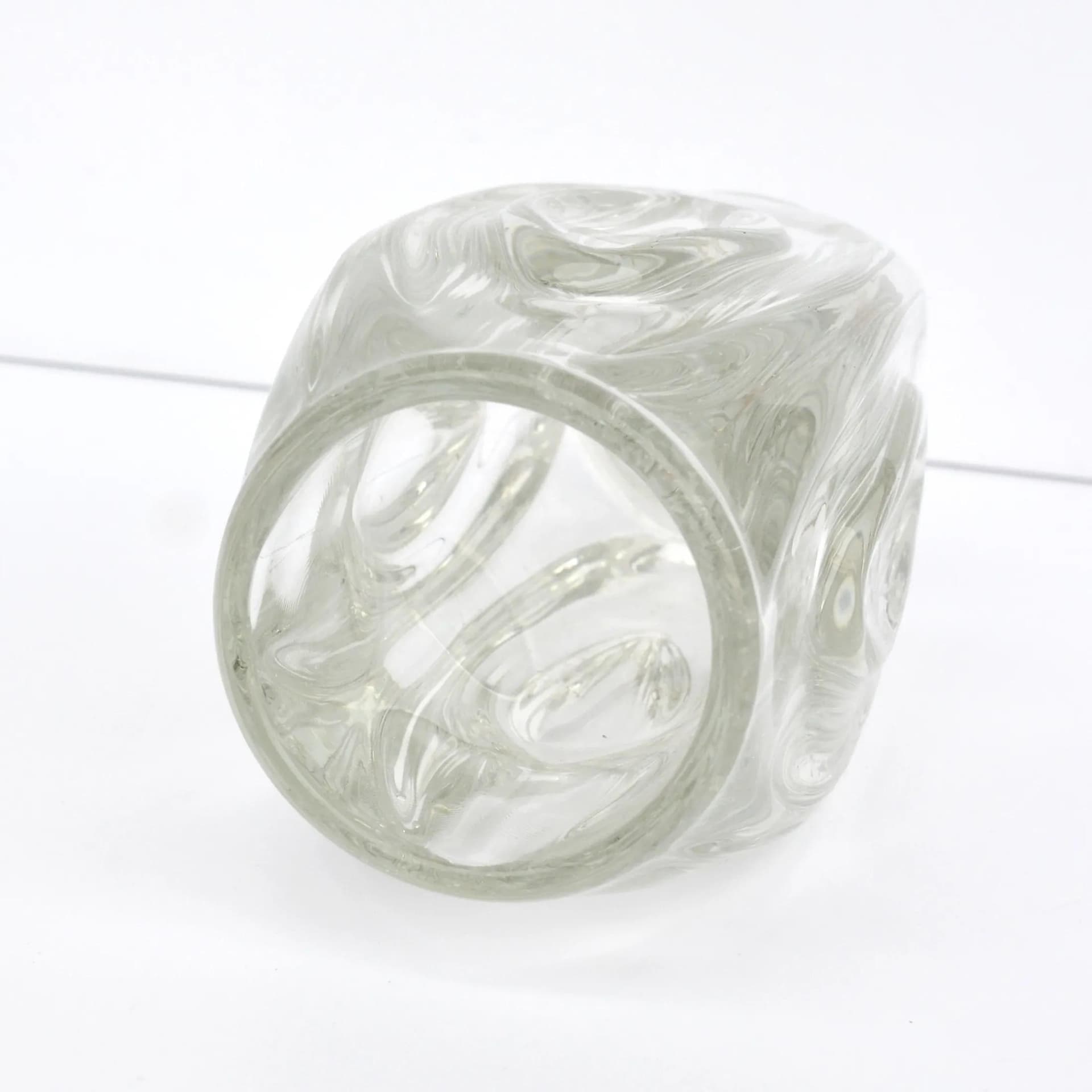 Wazon 914, szkło transparentne, proj. R. Schrötter, Sklo Union Rosice, Czechosłowacja, lata 50. - 128703