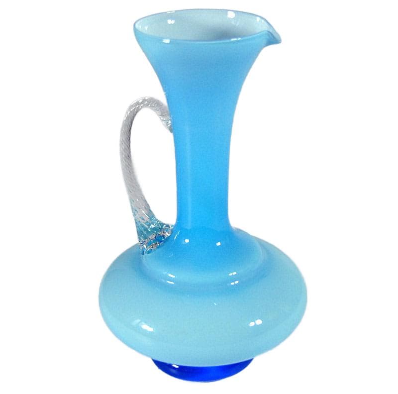 Light Blue Glass Jug, Empoli, Italy, 1960s - 8573