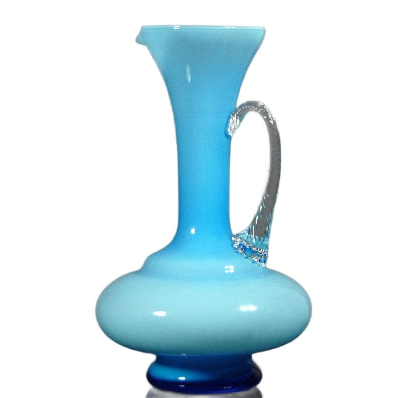 Light Blue Glass Jug, Empoli, Italy, 1960s - 8572