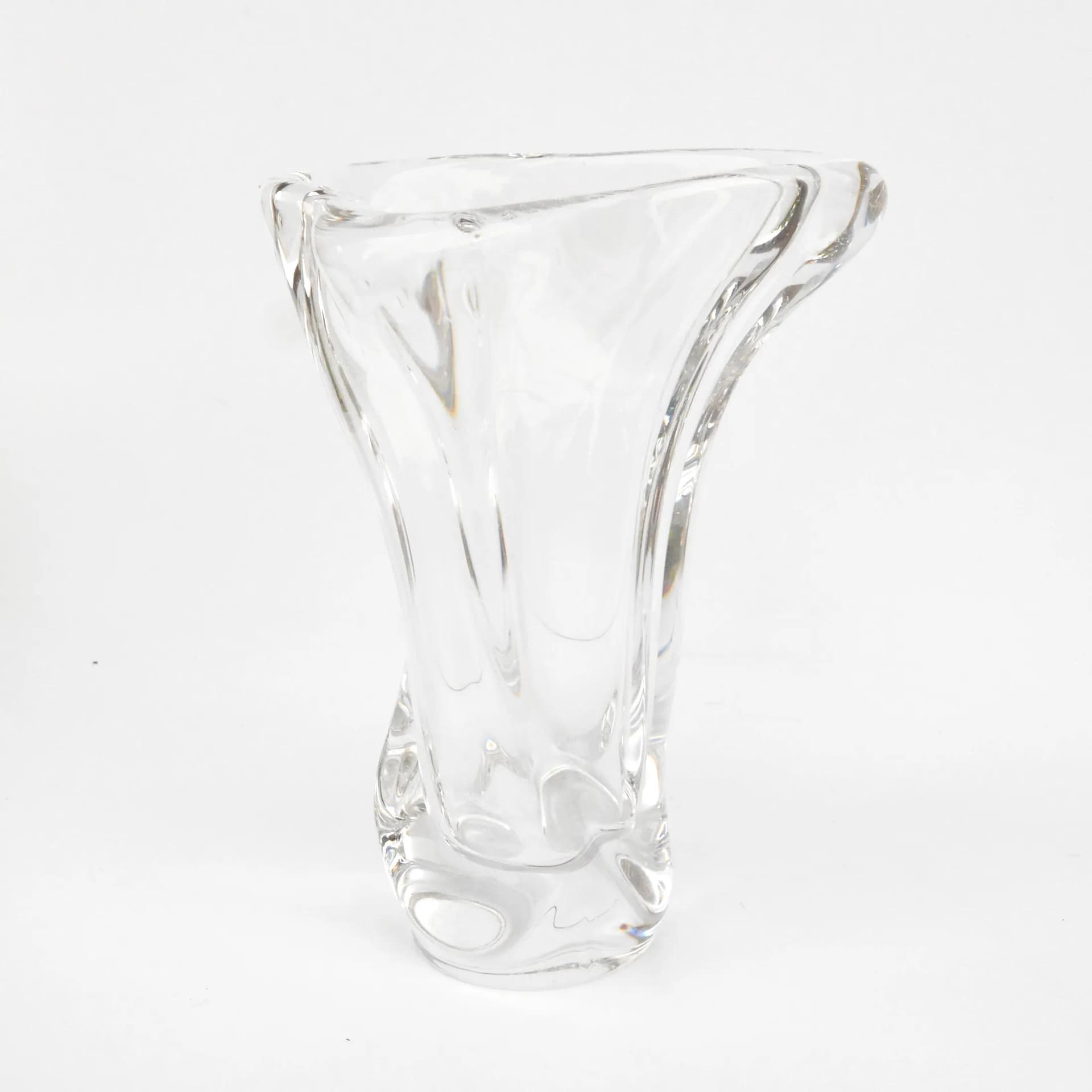 Wazon, Art Vannes, transparentny, szkło kryształowe, Francja, lata 70. - 128649