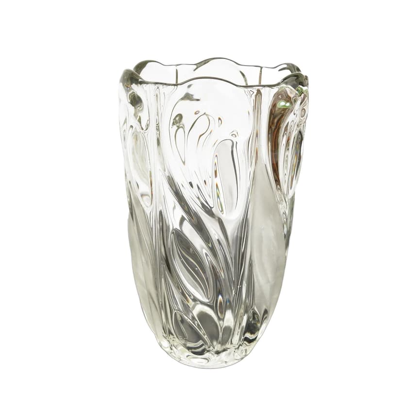 Wazon duży, szkło transparent, proj. F. Pečený, Heřmanova Huť, Czechosłowacja, lata 70.