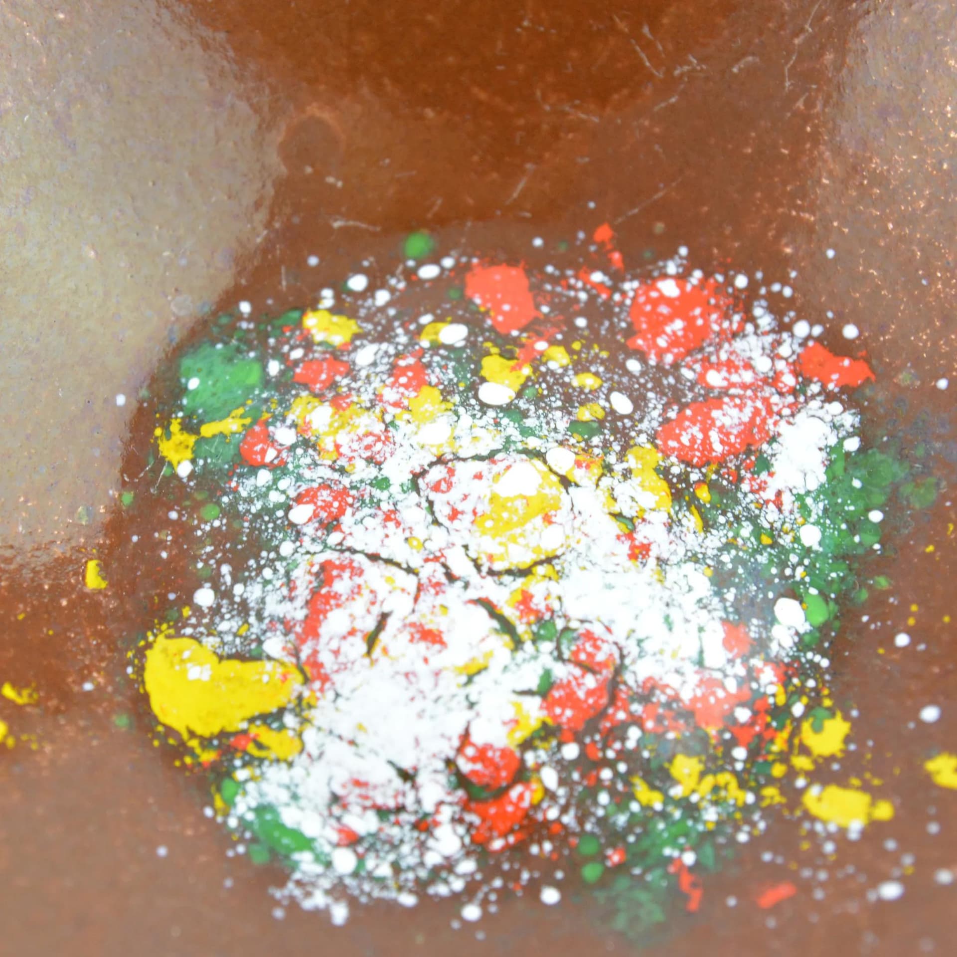 Miska, emaliowana, miedź multikolor, Niemcy, lata 60. - 128560