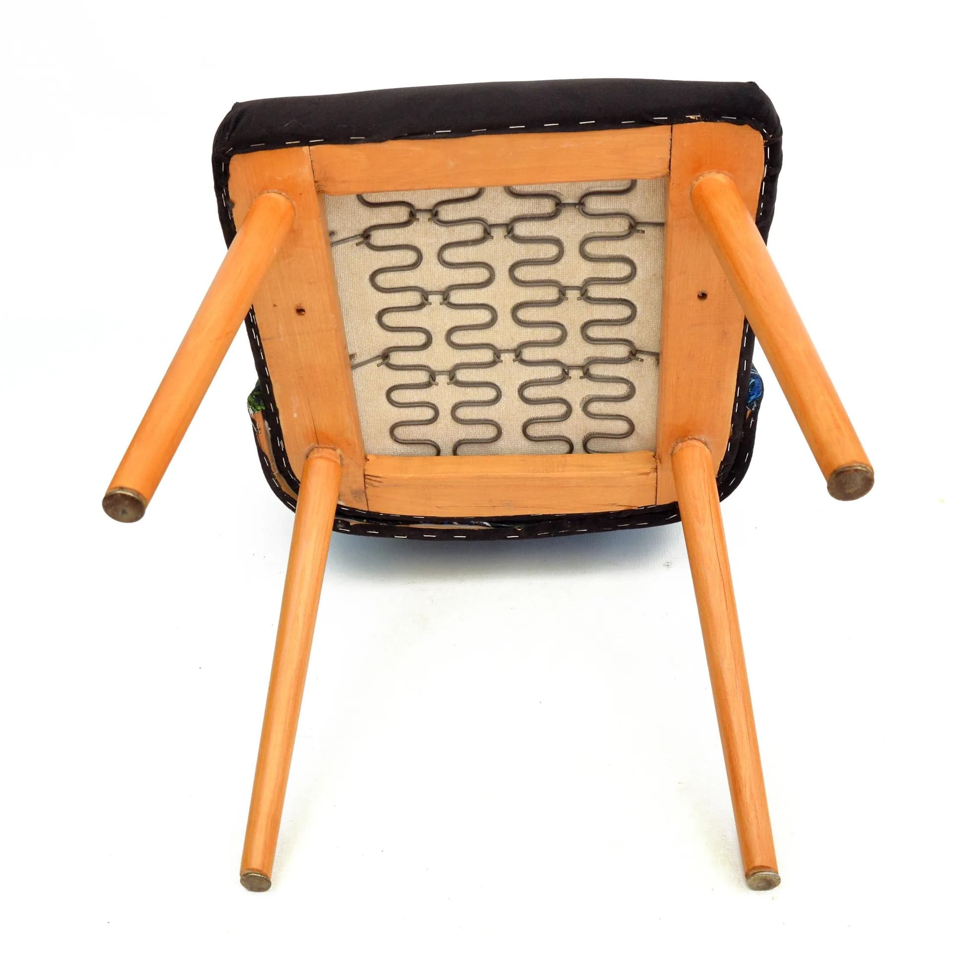 Krzesło patyczak, czarny, buk, Słupskie Fabryki Mebli, Polska, lata 60. - 128537