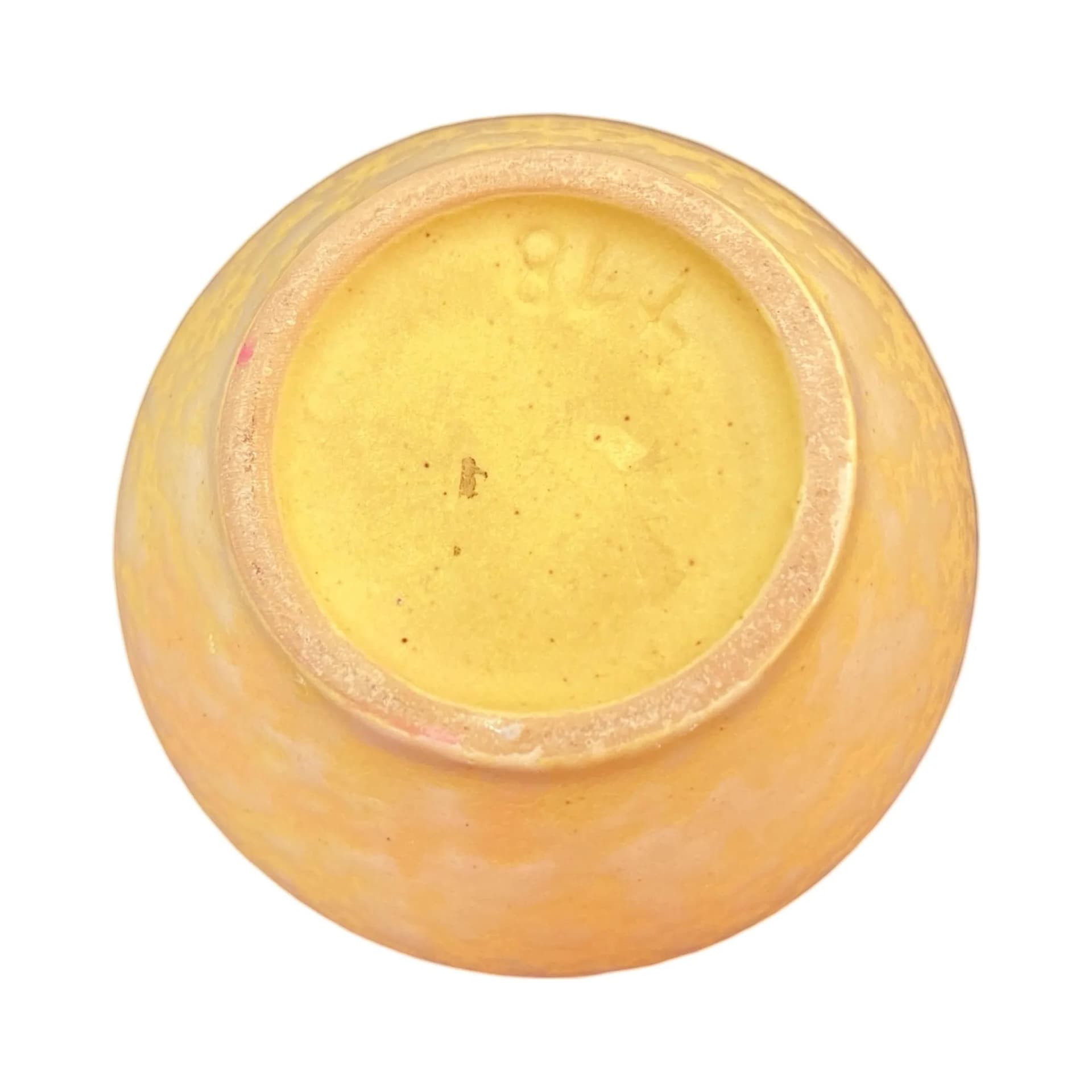 Wazon Gramann Keramik, żółty, kamionka, Niemcy, lata 70. - 128482