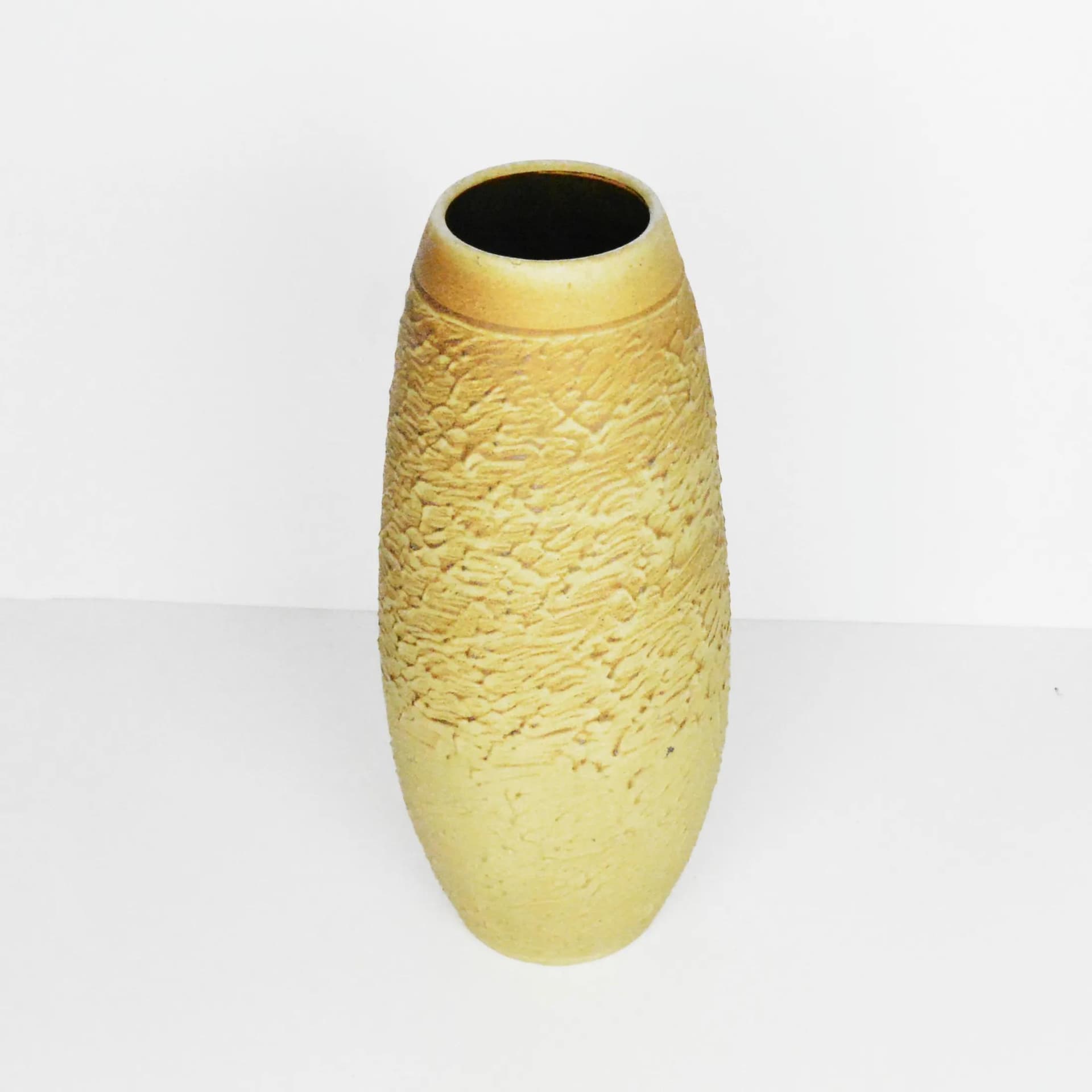 Wazon, beżowy, ceramika, VEB Haldensleben, Niemcy, lata 60. - 128285