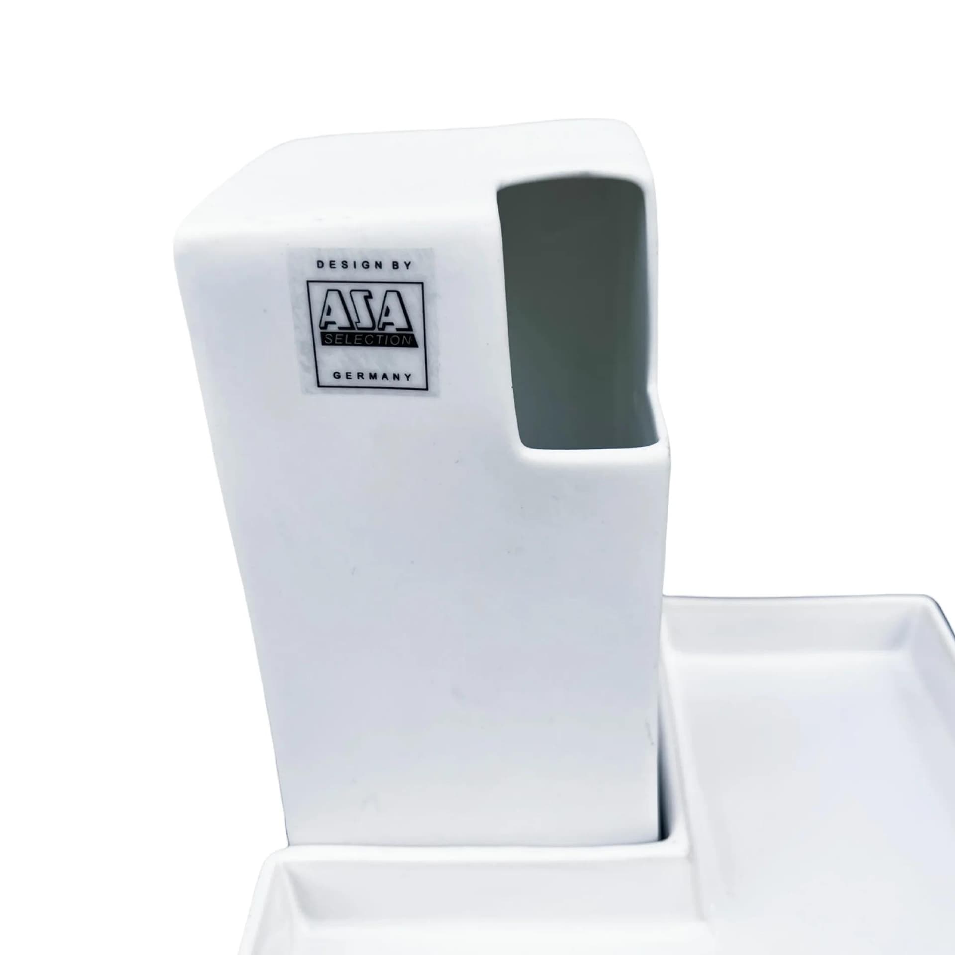 Wazon z podstawką ASA, biały, porcelana, Niemcy, lata 80. - 128250