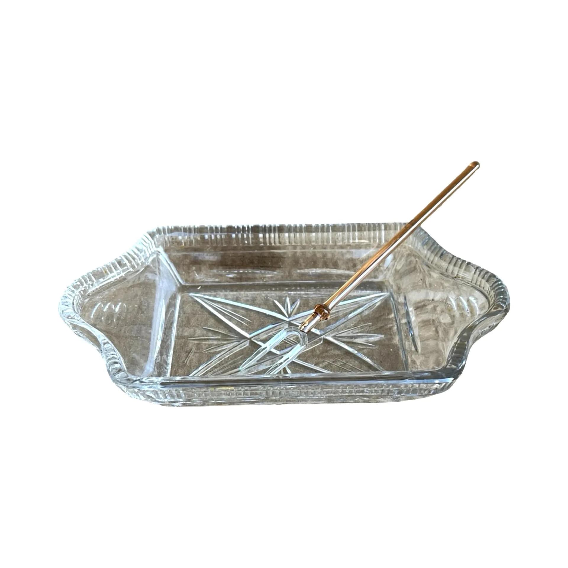 Salaterka Bohemia, kryształ transparentny, Bohemia, Czechosłowacja, lata 60. - 128213