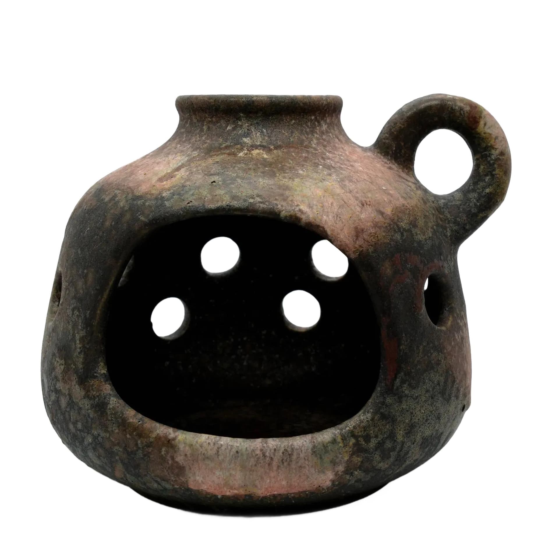 Komin na olejki Sahara, multikolor, ceramika, Ruscha Art Keramik, Niemcy, lata 70.