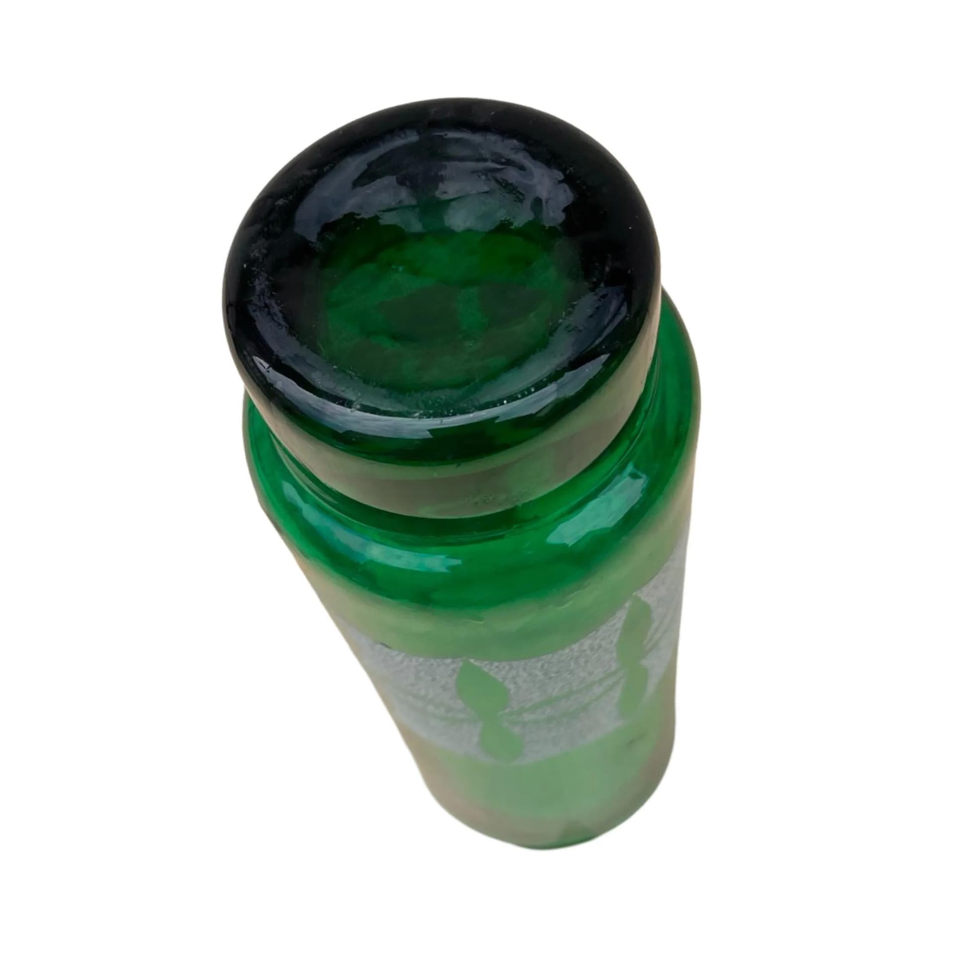 Wazon Space Age, zielony, szkło, VEB Kunstglas Wasungen, Niemcy, lata 60. - 128074