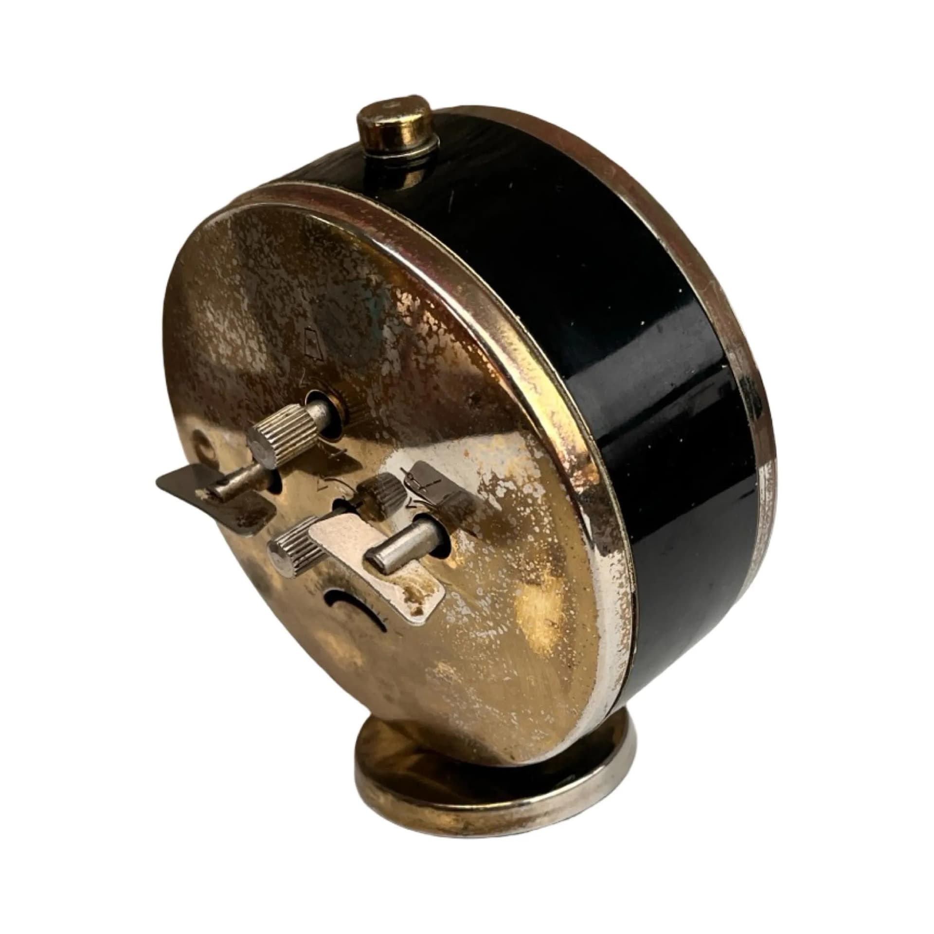 Budzik PRIM, czerwony, metal, Czechosłowacja, lata 70. - 127996