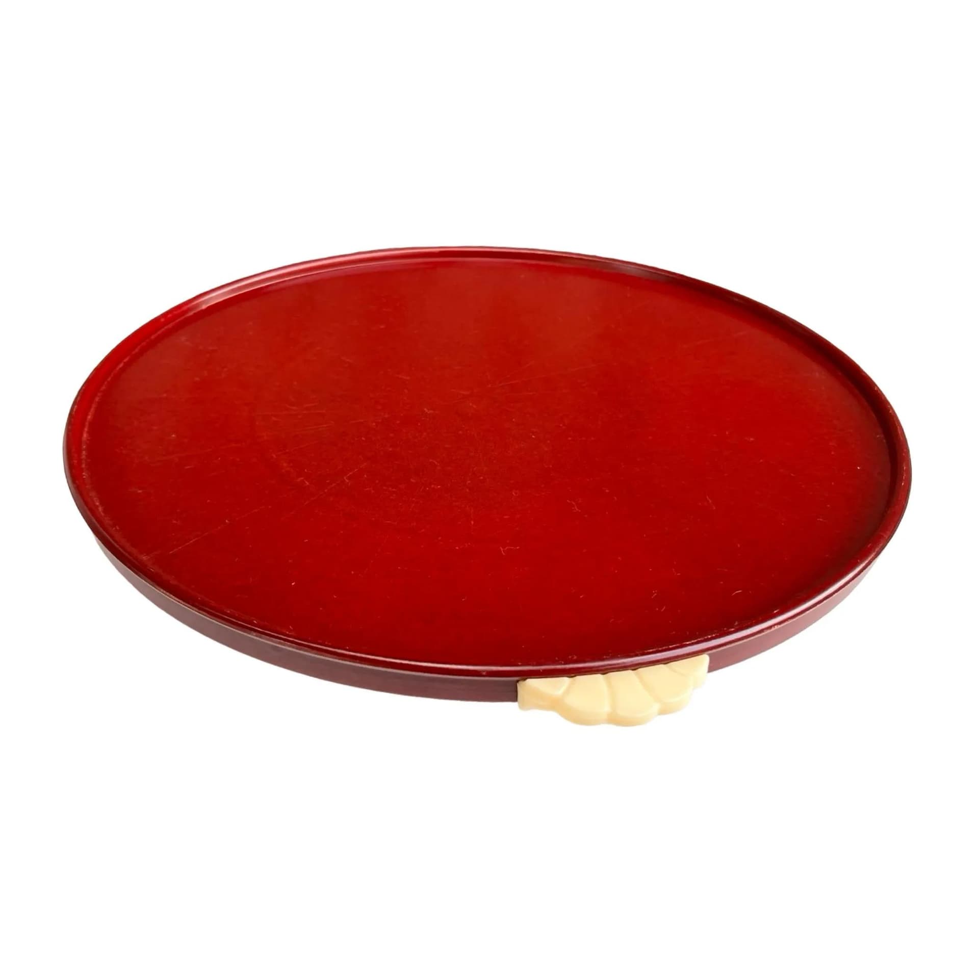 Rotating tray Art Deco, brown bakelite, Kreutz, Germany, 1930s. - 127977