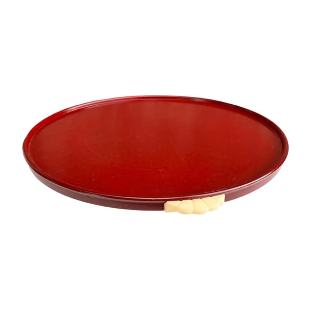 Rotating tray Art Deco, brown bakelite, Kreutz, Germany, 1930s. - DIMENSION