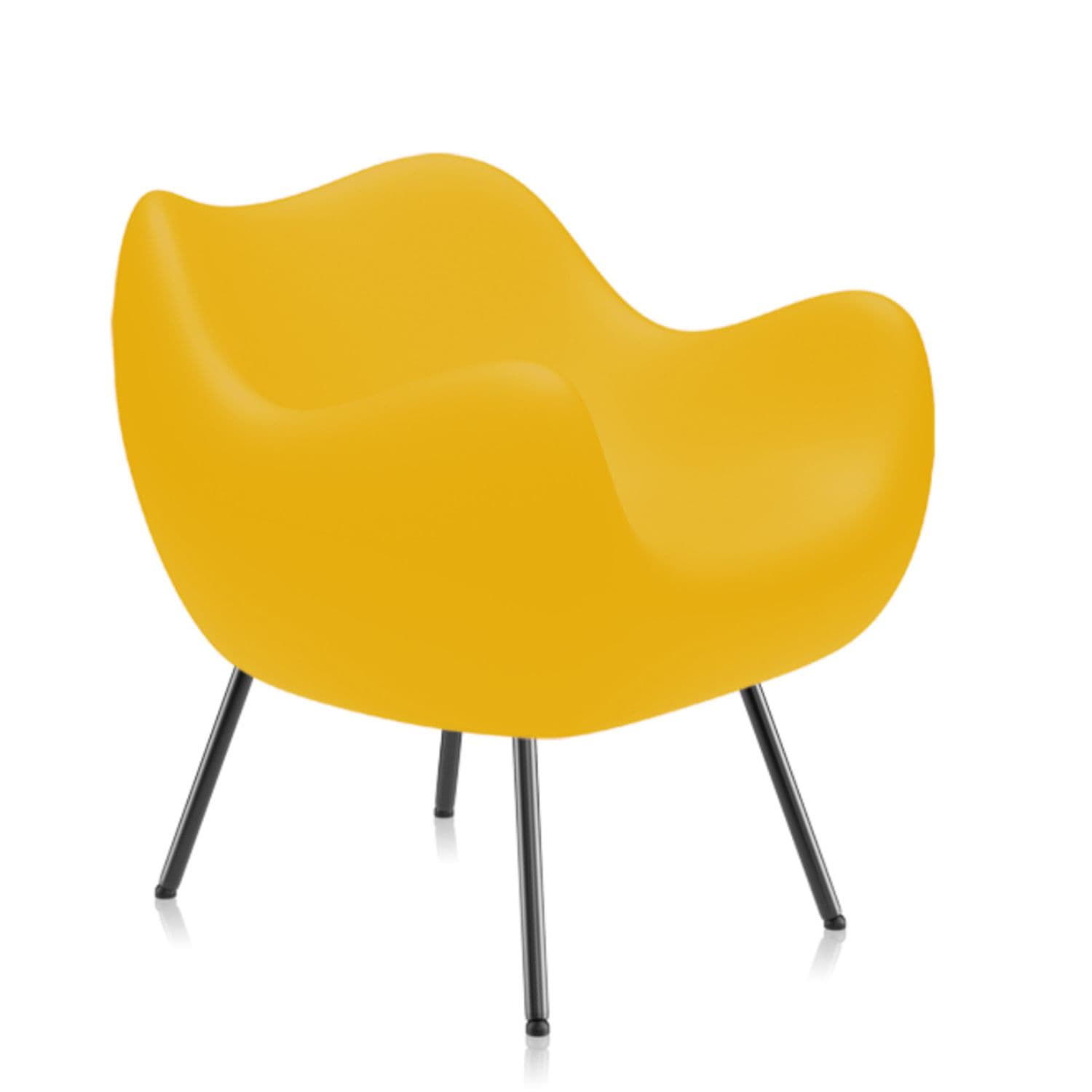 Fotel RM58 Matte żółty, proj. R. Modzelewski, VZÓR - 9061