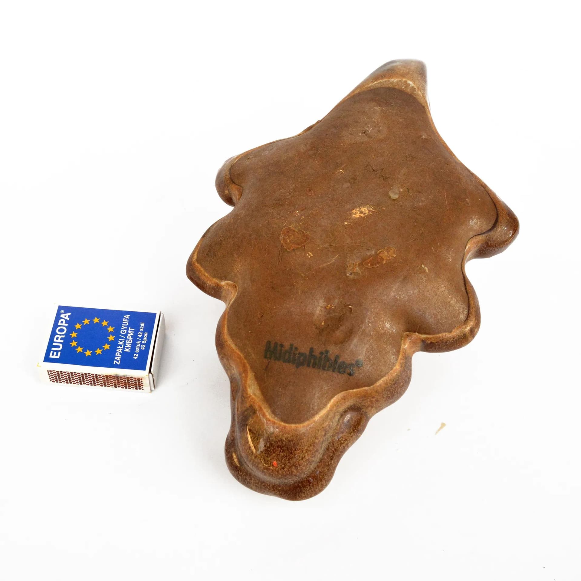 Crocodile figurine, brown stoneware, Midiphibies, Germany, 1980s. - 127783