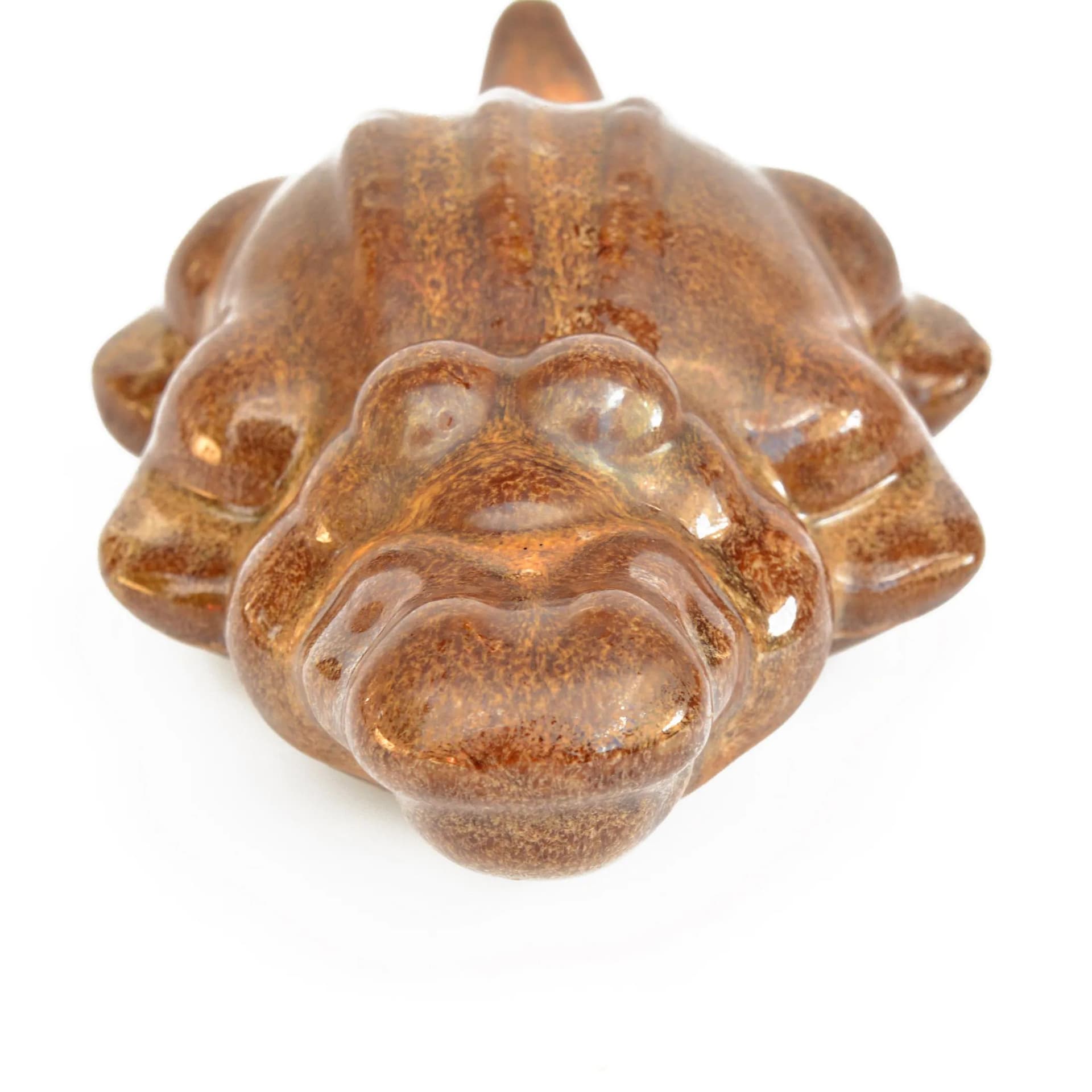 Crocodile figurine, brown stoneware, Midiphibies, Germany, 1980s. - 127784