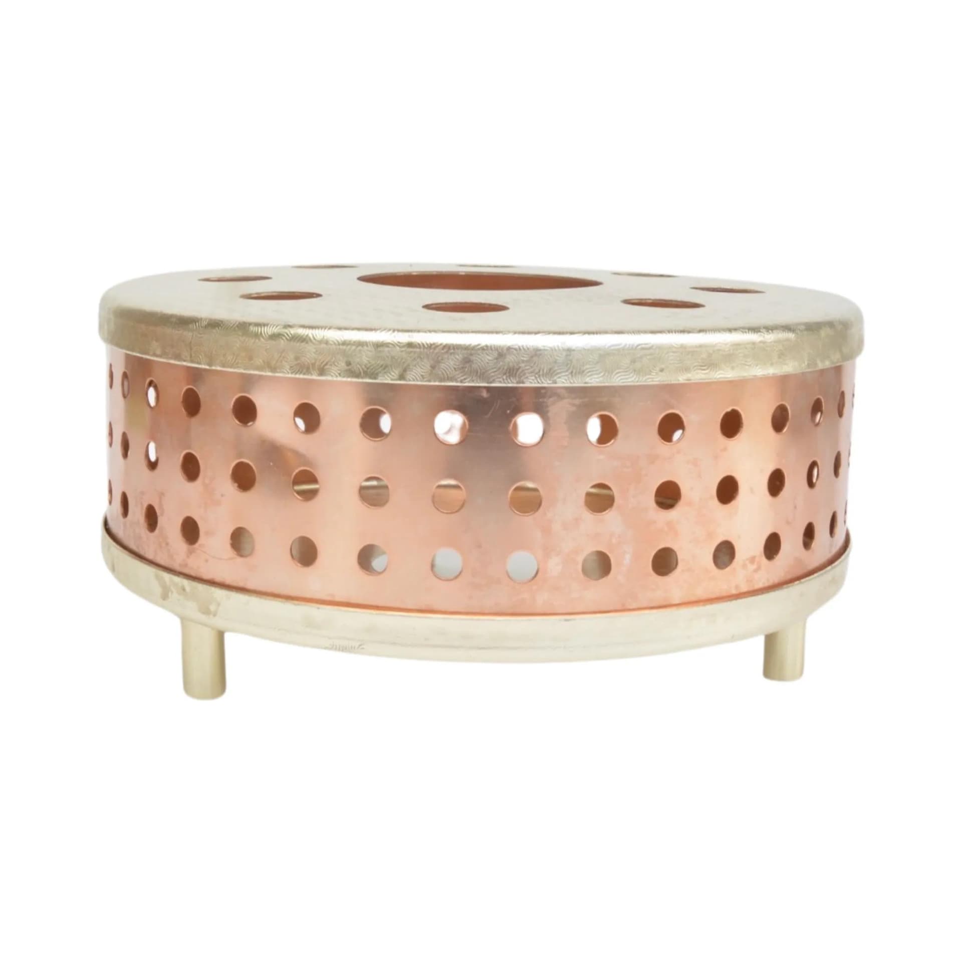 Podgrzewacz na tealight Space Age, miedź, Niemcy, lata 70. - 127688