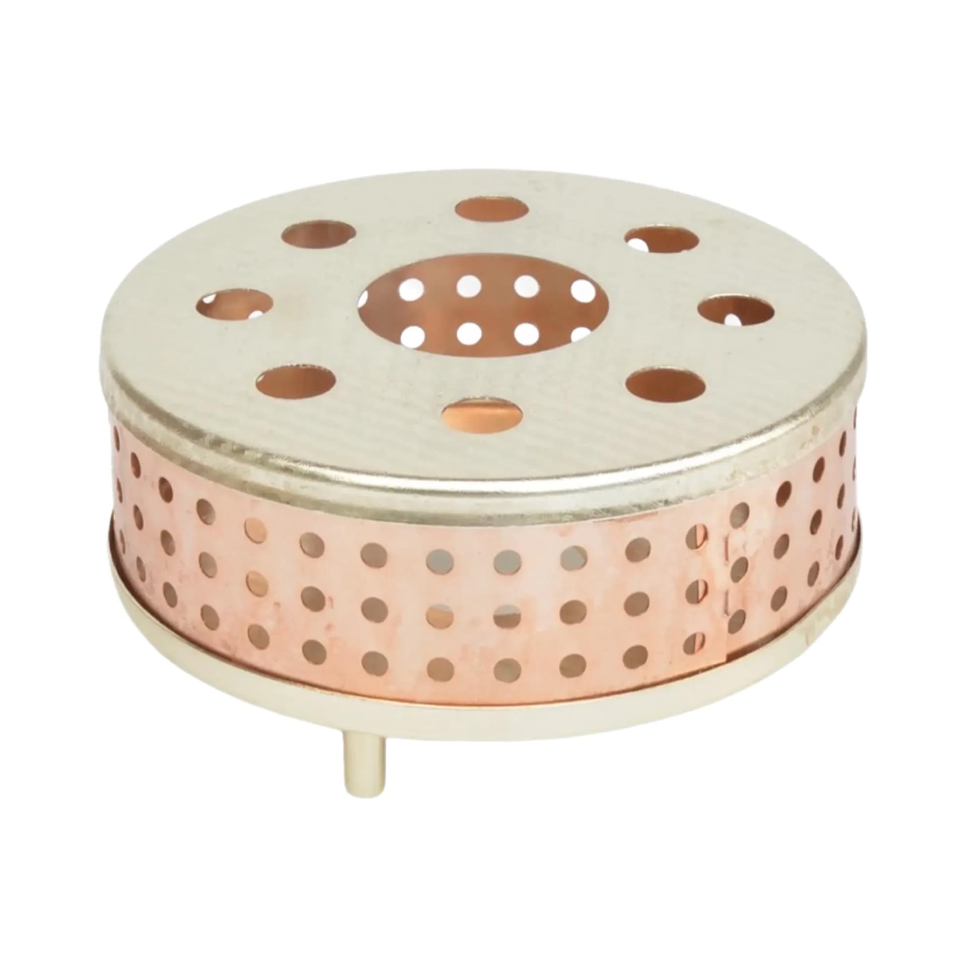 Podgrzewacz na tealight Space Age, miedź, Niemcy, lata 70.