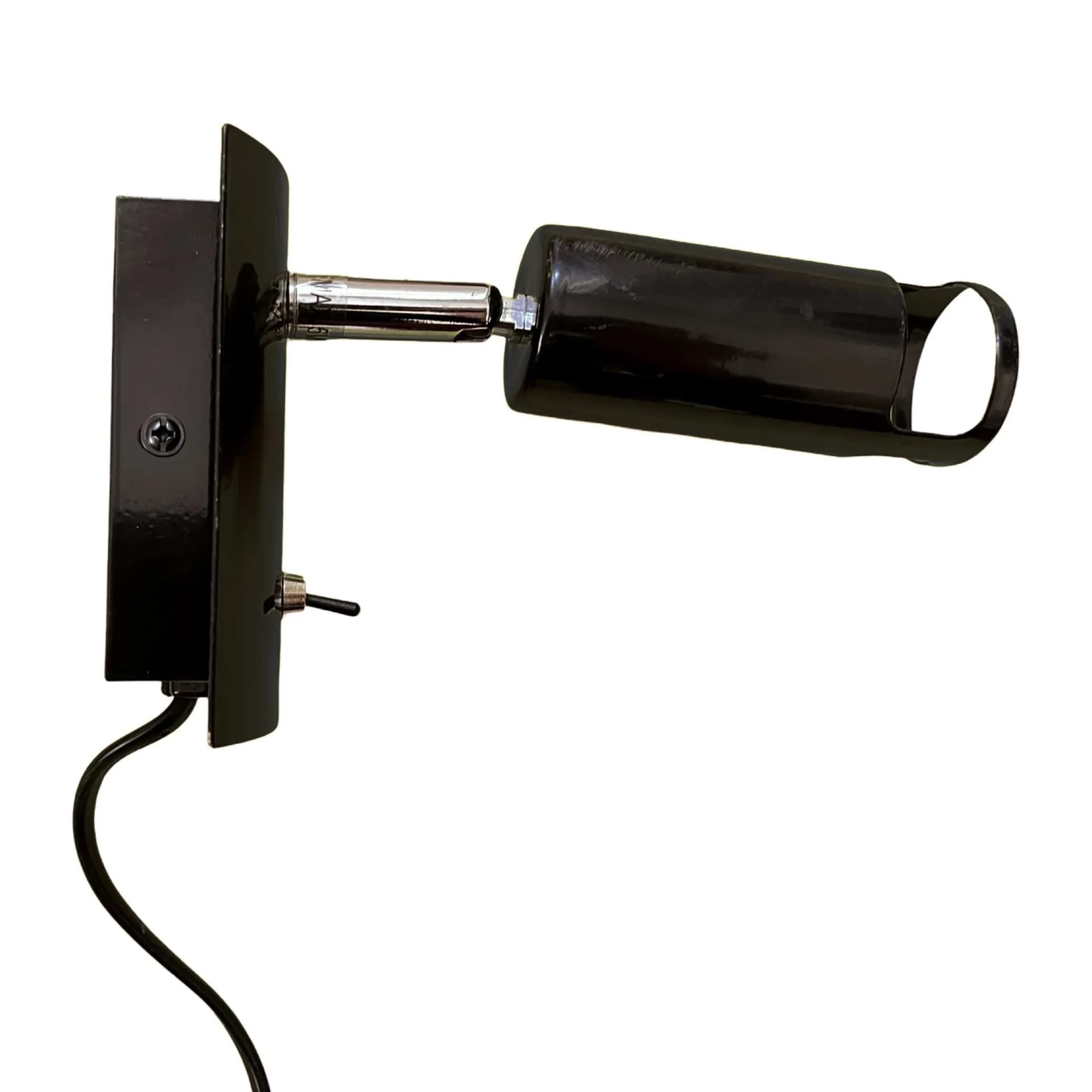 Kinkiet 7385, czarny, metal chromowany, Nordlux, Niemcy, lata 80. - 127419