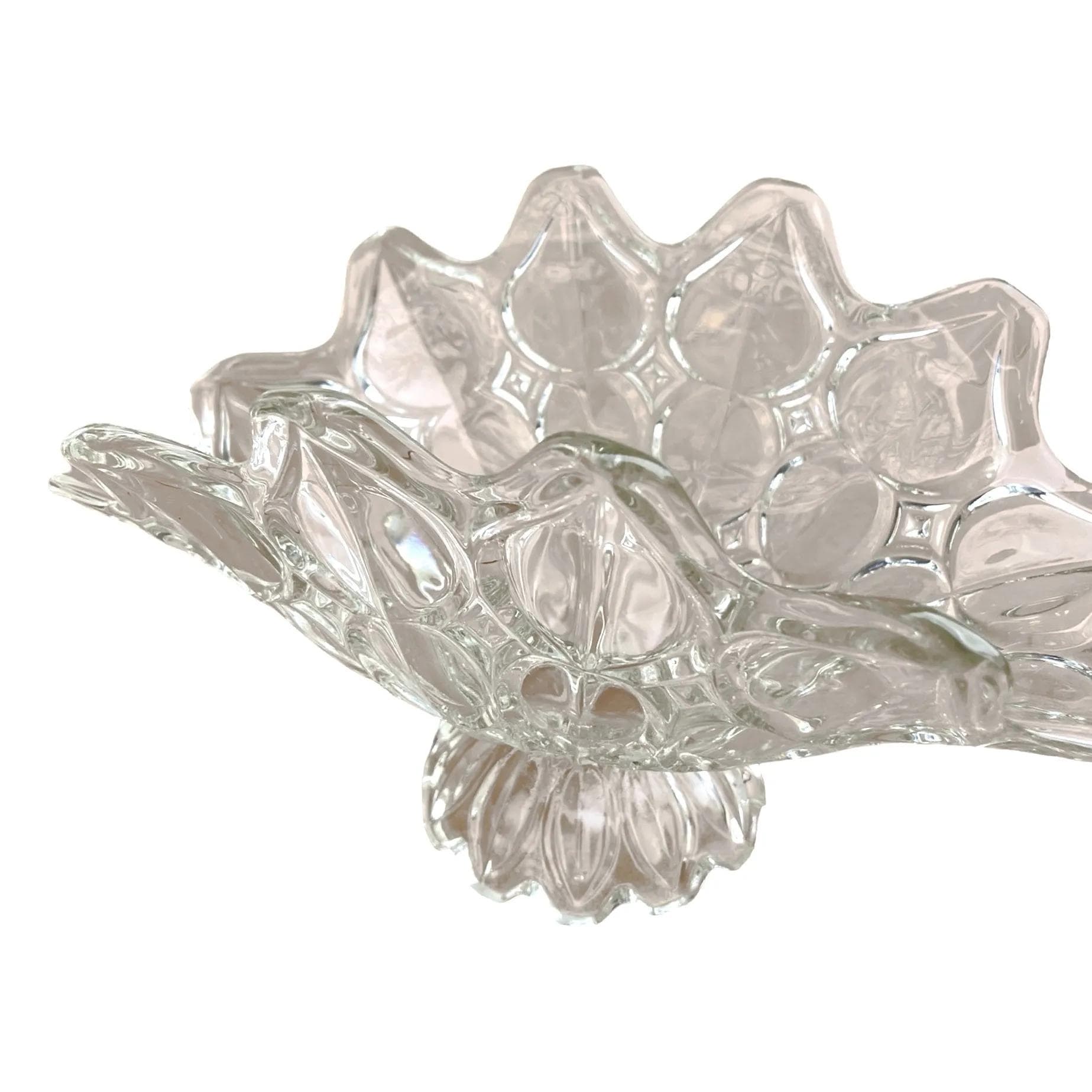 Decorative bowl, transparent glass, Bohemia, Czechoslovakia, 1970s - 127317