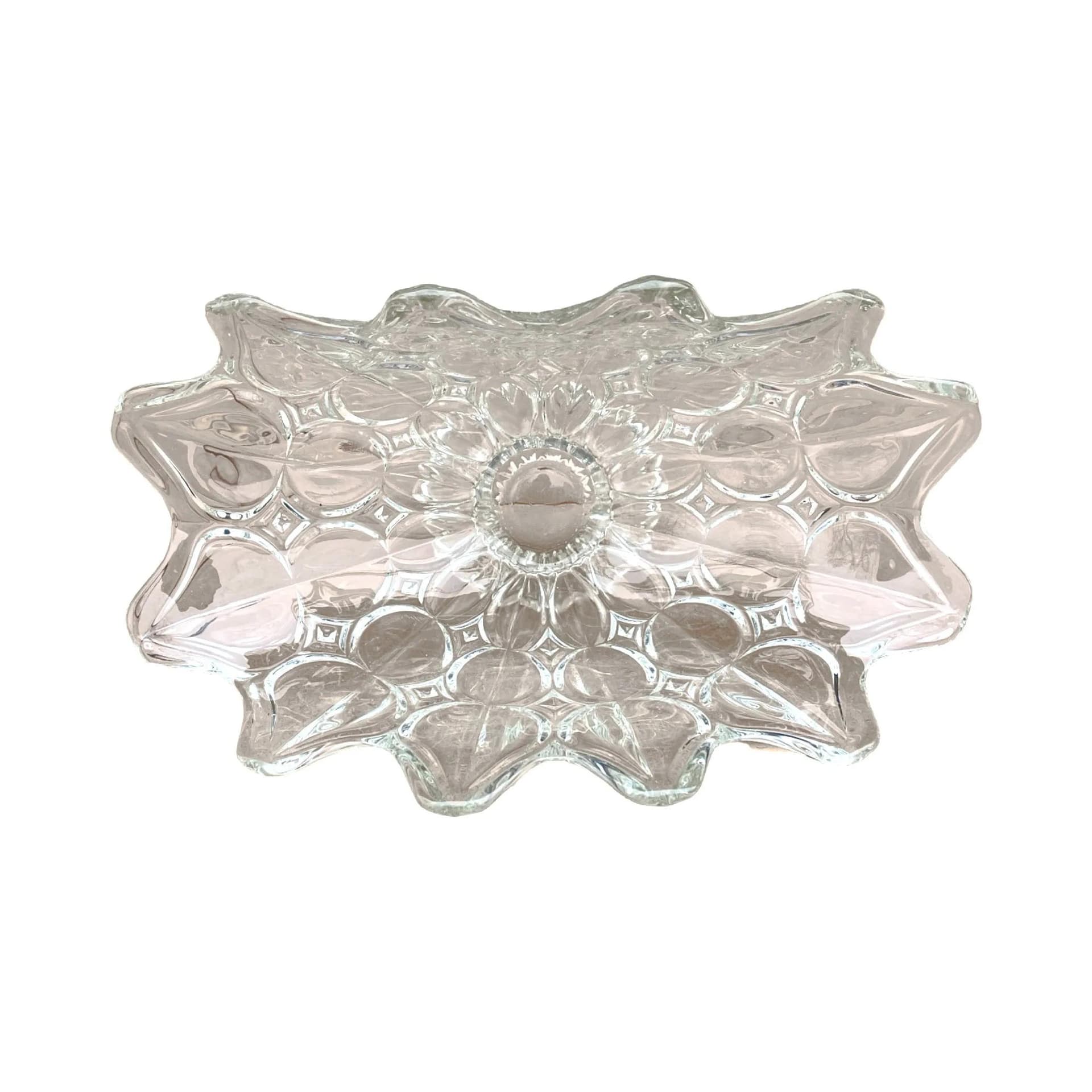 Decorative bowl, transparent glass, Bohemia, Czechoslovakia, 1970s - 127311