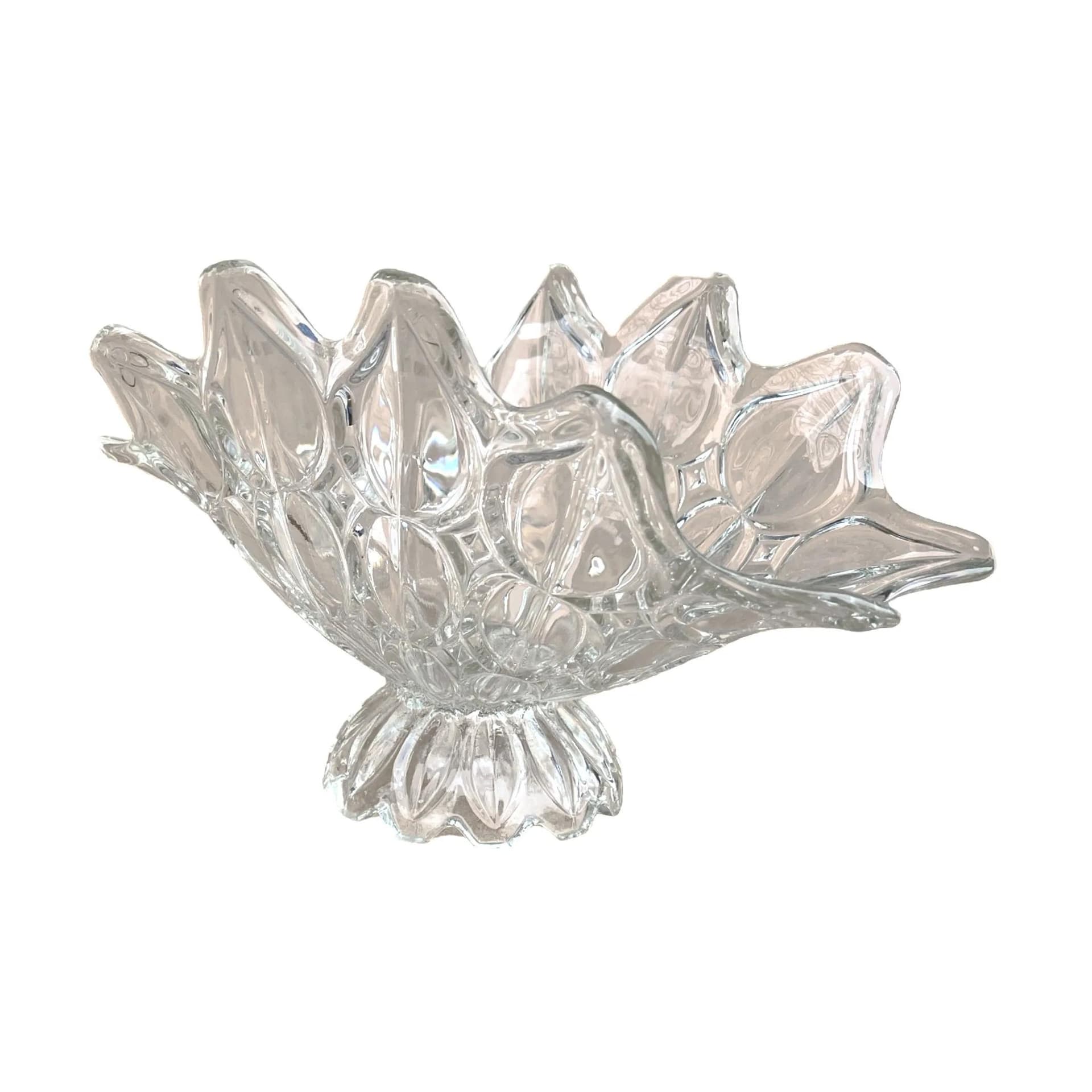 Decorative bowl, transparent glass, Bohemia, Czechoslovakia, 1970s - 127319