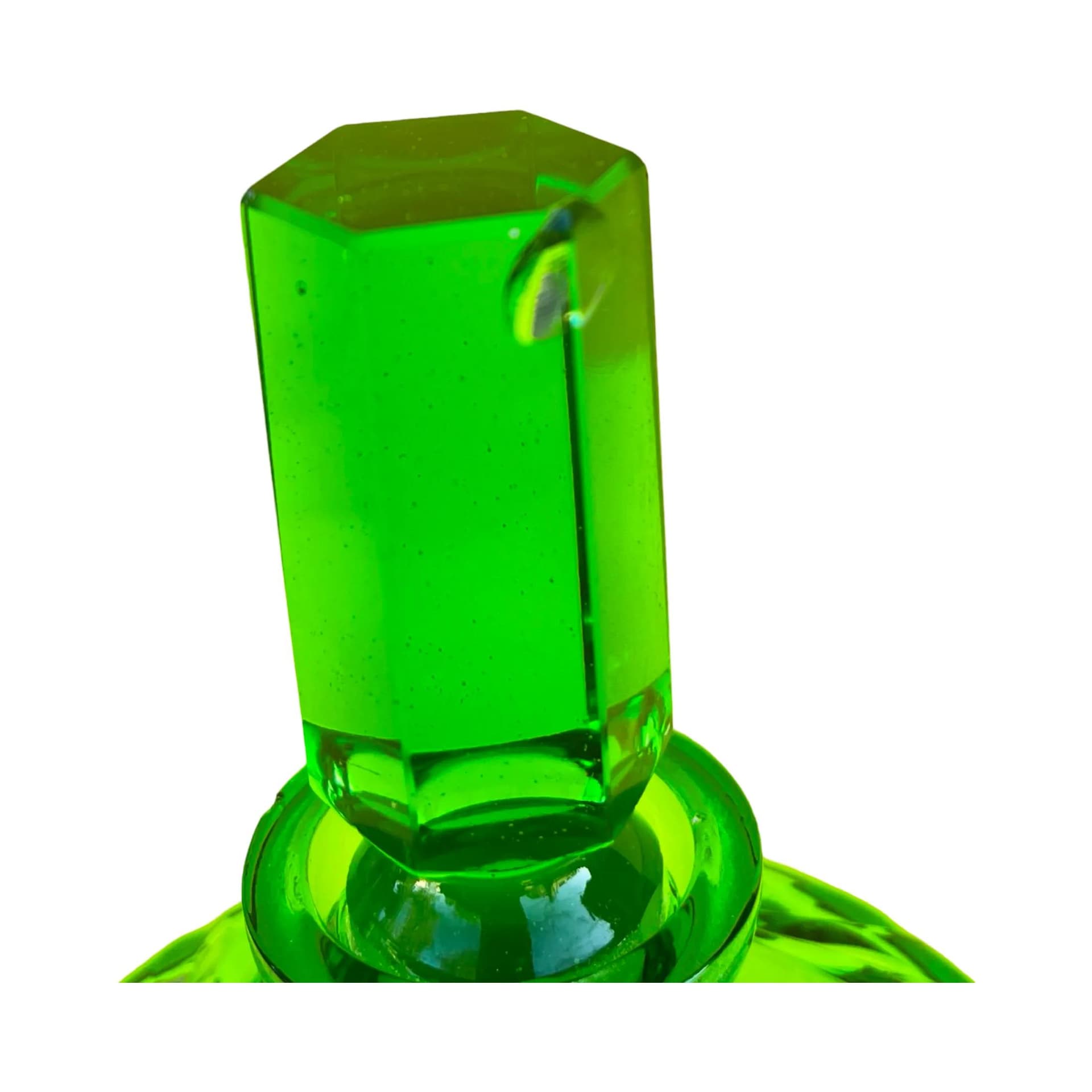 Zestaw łazienkowy art déco, szkło jasnozielone przezroczyste, Niemcy, lata 30. - 127022