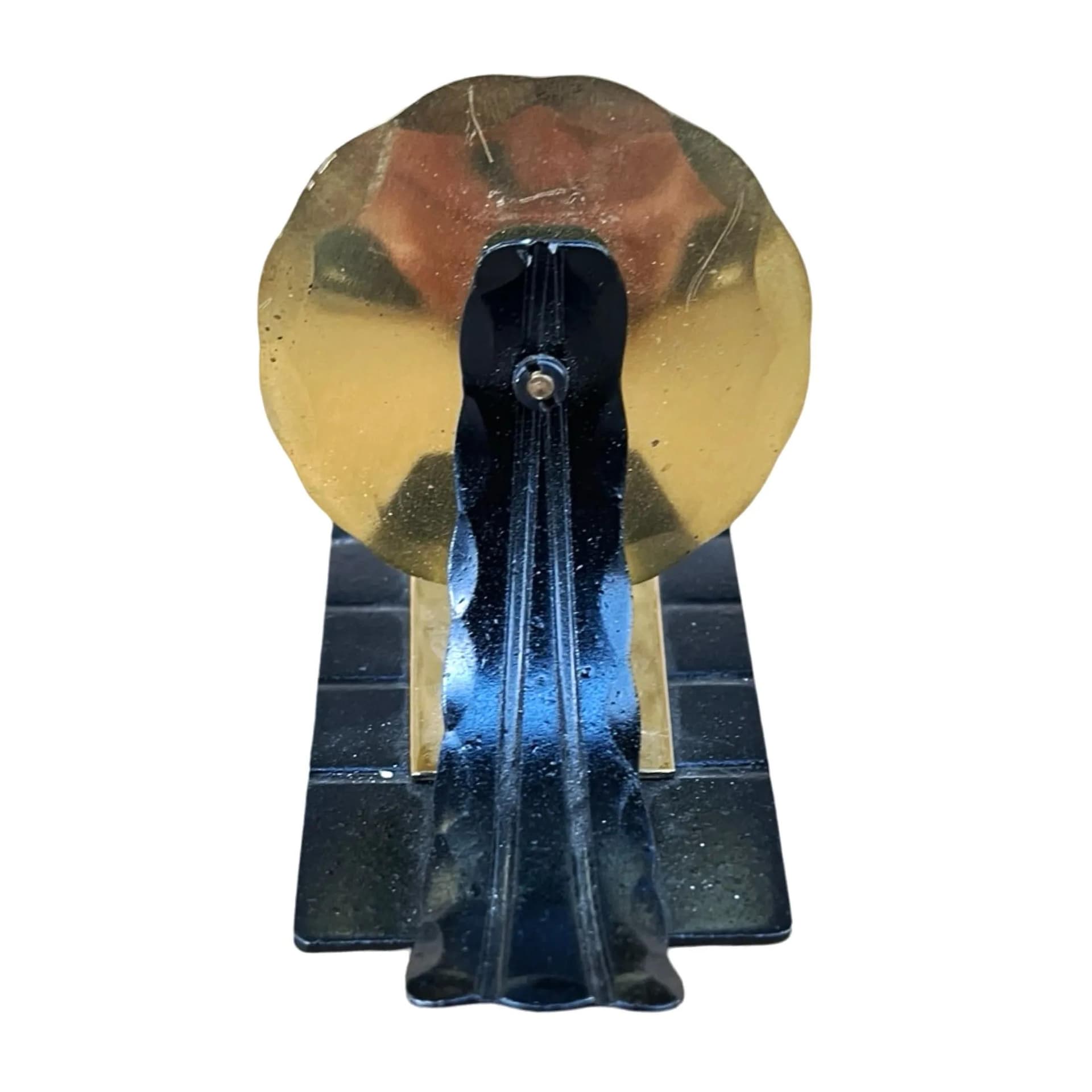 Świecznik wiszący, czarny, mosiądz, Austria, lata 60. - 126995