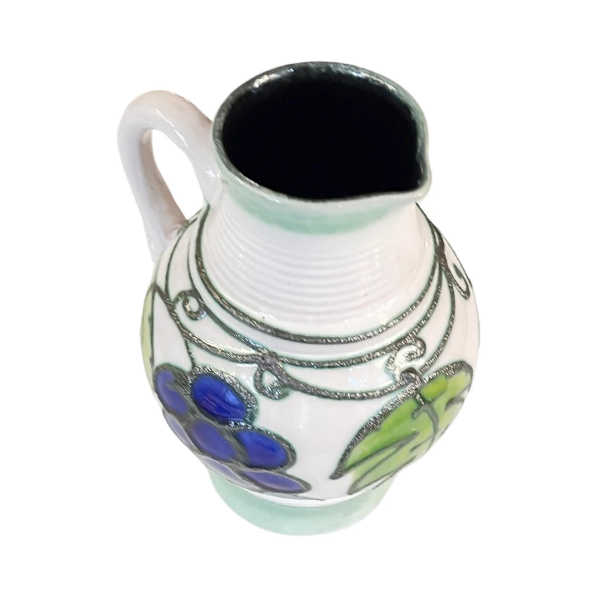 Dzbanek, multikolor, ceramika, Strehla Keramik, Niemcy, lata 70. - 126971