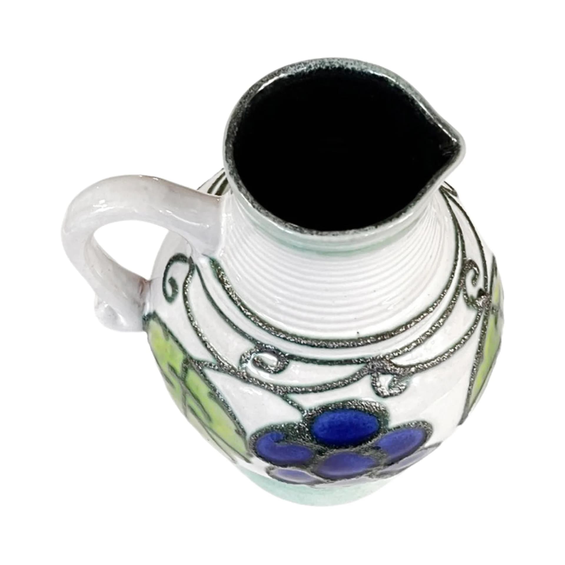 Dzbanek, multikolor, ceramika, Strehla Keramik, Niemcy, lata 70. - 126968