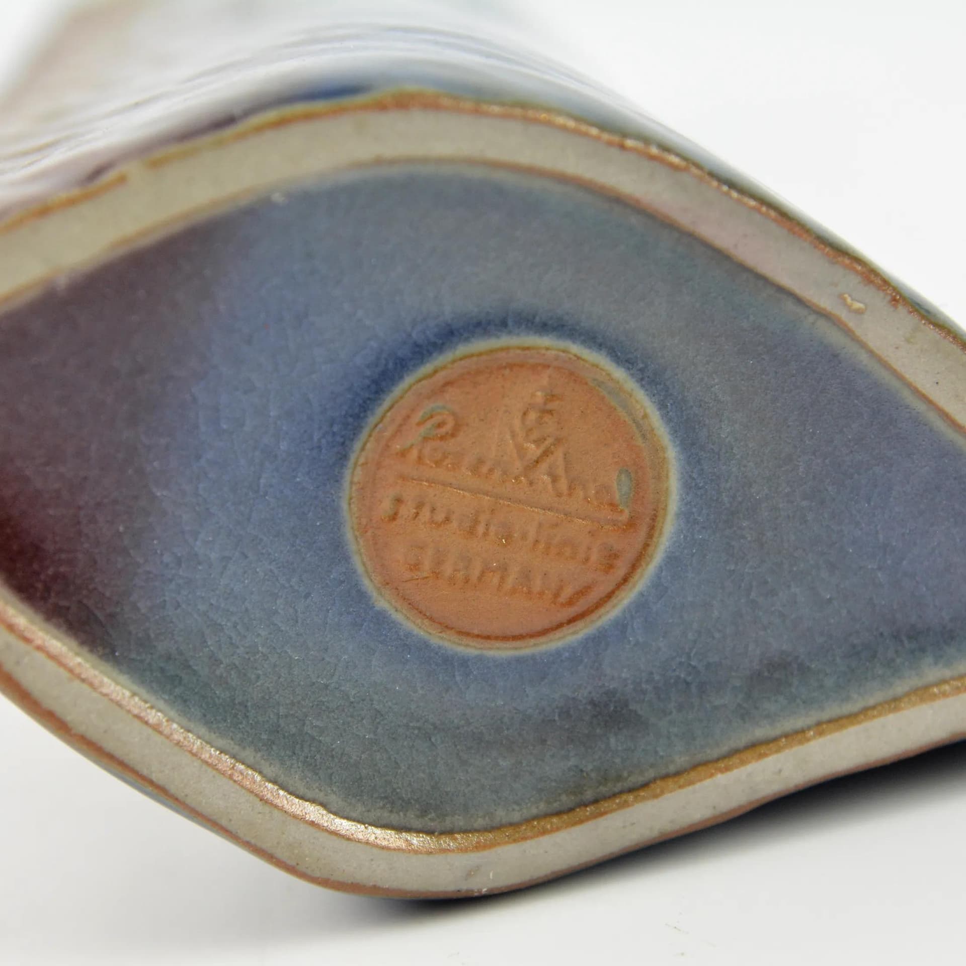 Vase, multicolor ceramics, by J. Van Loon, Rosenthal studio-line, Germany, 1980s. - 126920