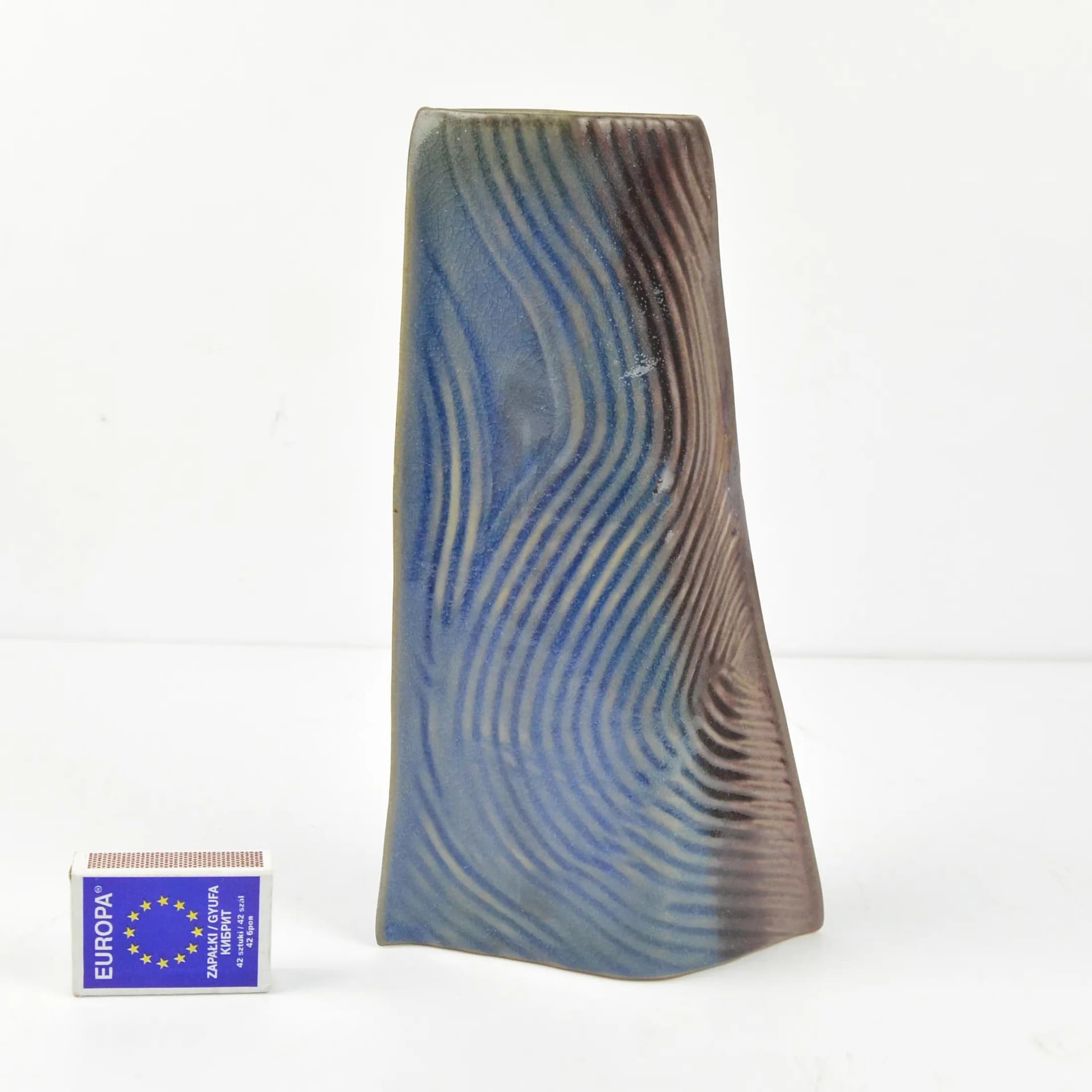 Vase, multicolor ceramics, by J. Van Loon, Rosenthal studio-line, Germany, 1980s. - 126917