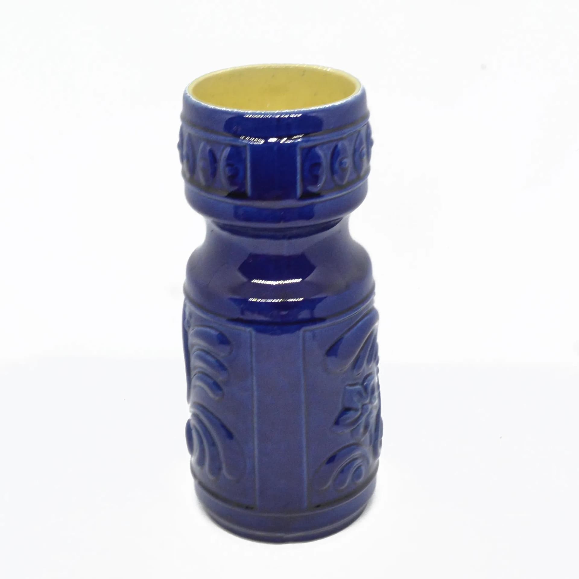 Wazon typ 122-24, niebieski, ceramika, Scheurich Keramik, Niemcy, lata 70. - 126850