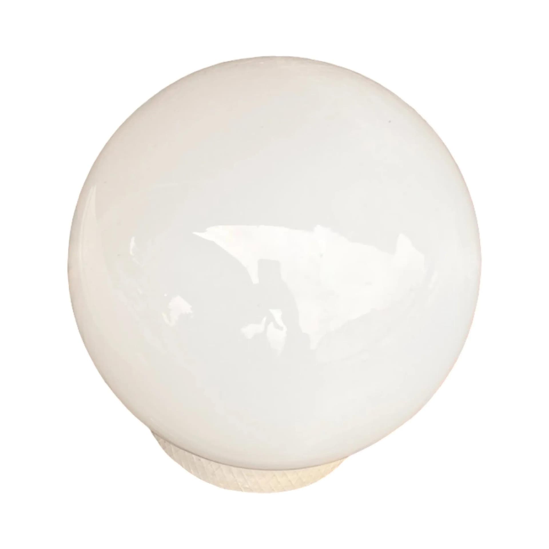 Industrial wall sconce, white, glass porcelite, Poland, 1960s. - 126845