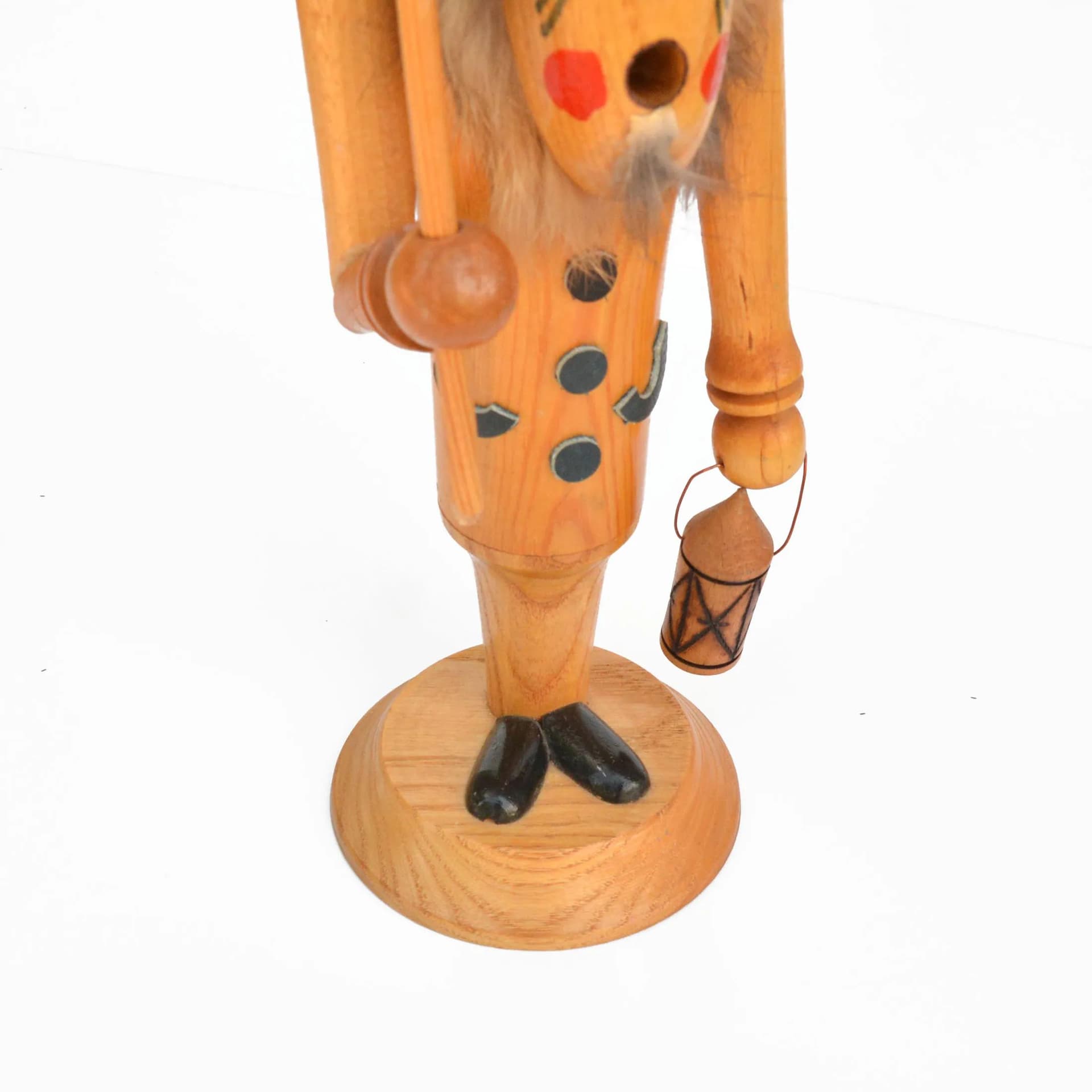 Incense holder, beige wood, Belgium, 1970s. - 126836