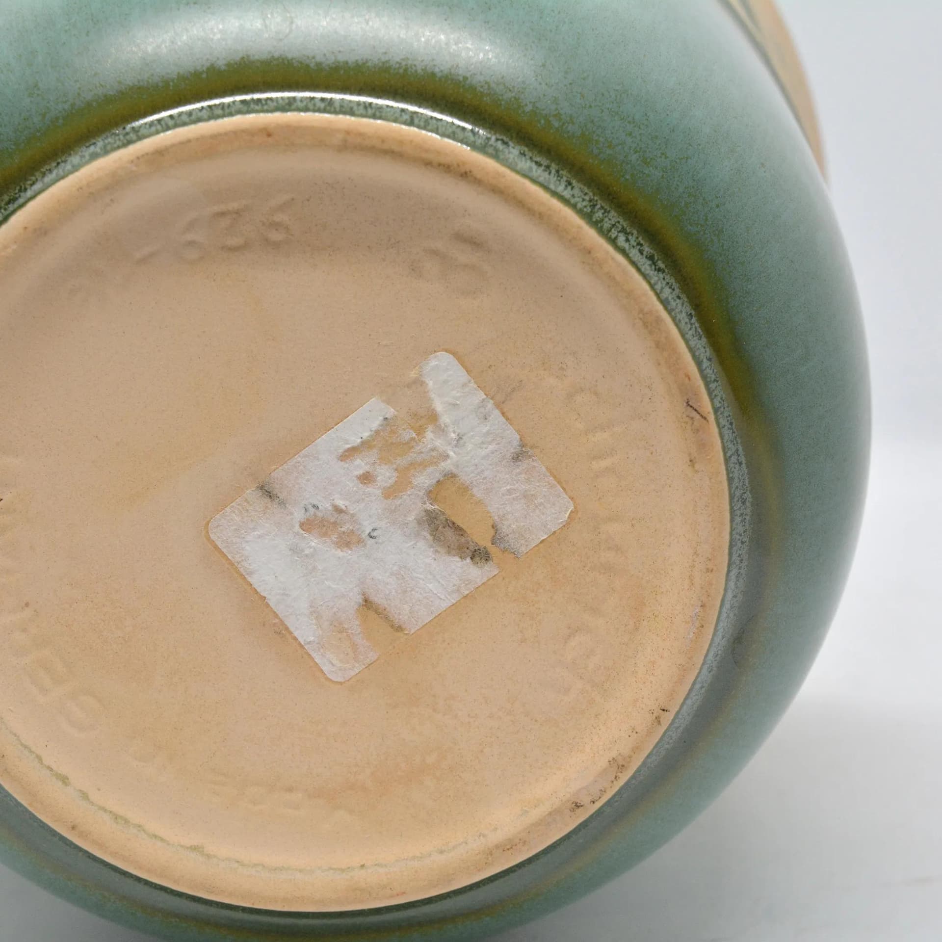 Donica 929-16, butelkowa zieleń, kamionka, Scheurich Keramik, Niemcy, lata 80. - 126829