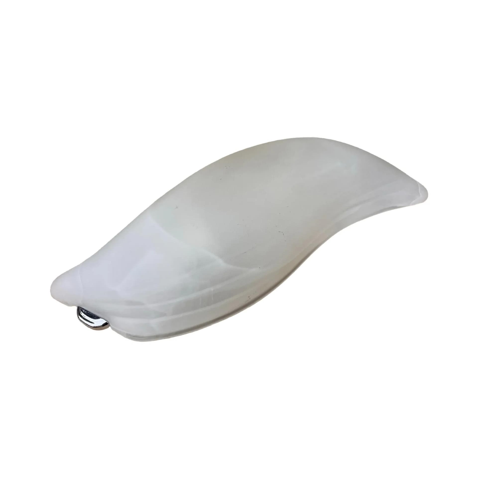 Kinkiet Nolam, szkło białe, chrom, proj. B. Nowicki, Polska, lata 80. - 126775