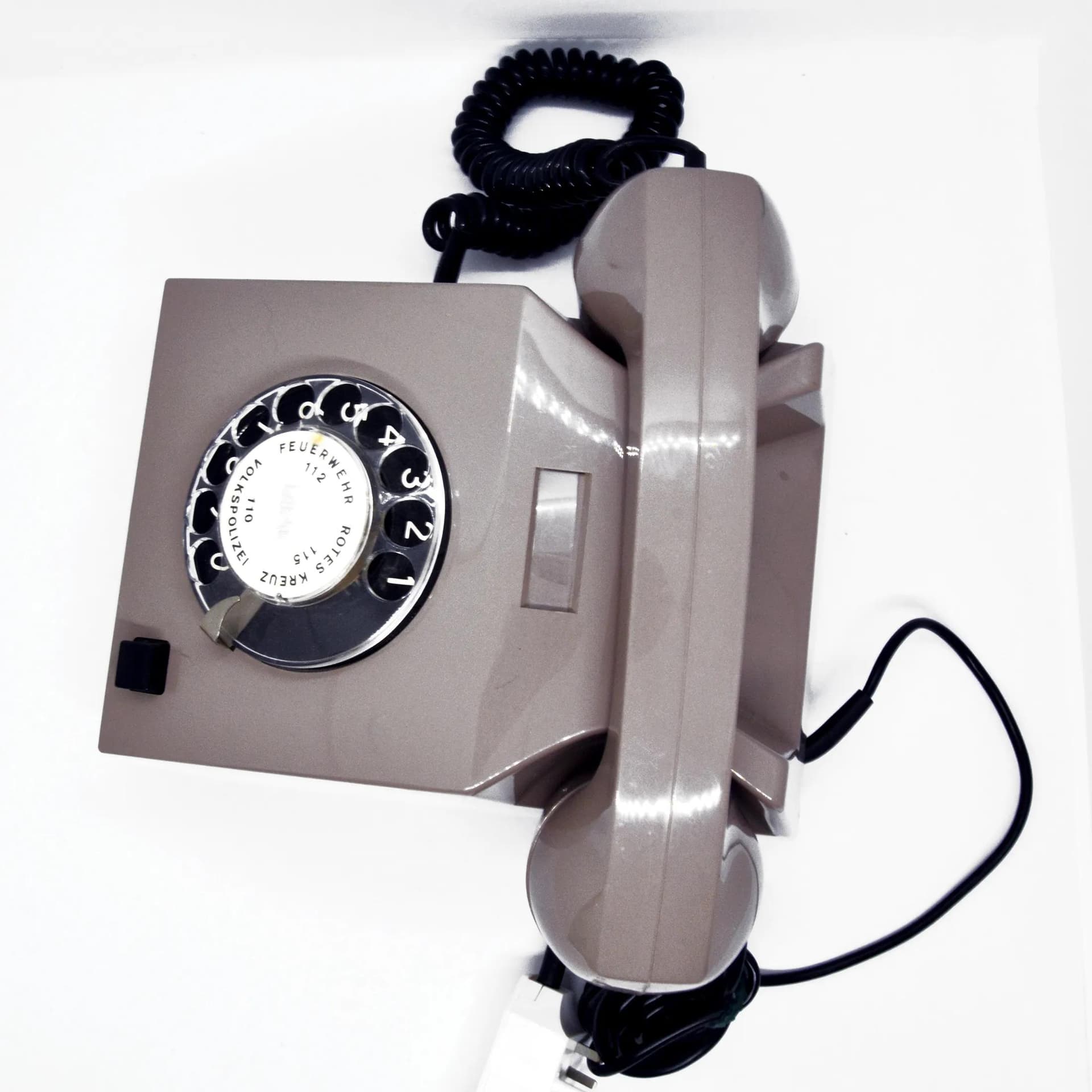 Telefon stacjonarny VEB Variant 501-00322, szary, plastik, Niemcy, lata 80. - 126770