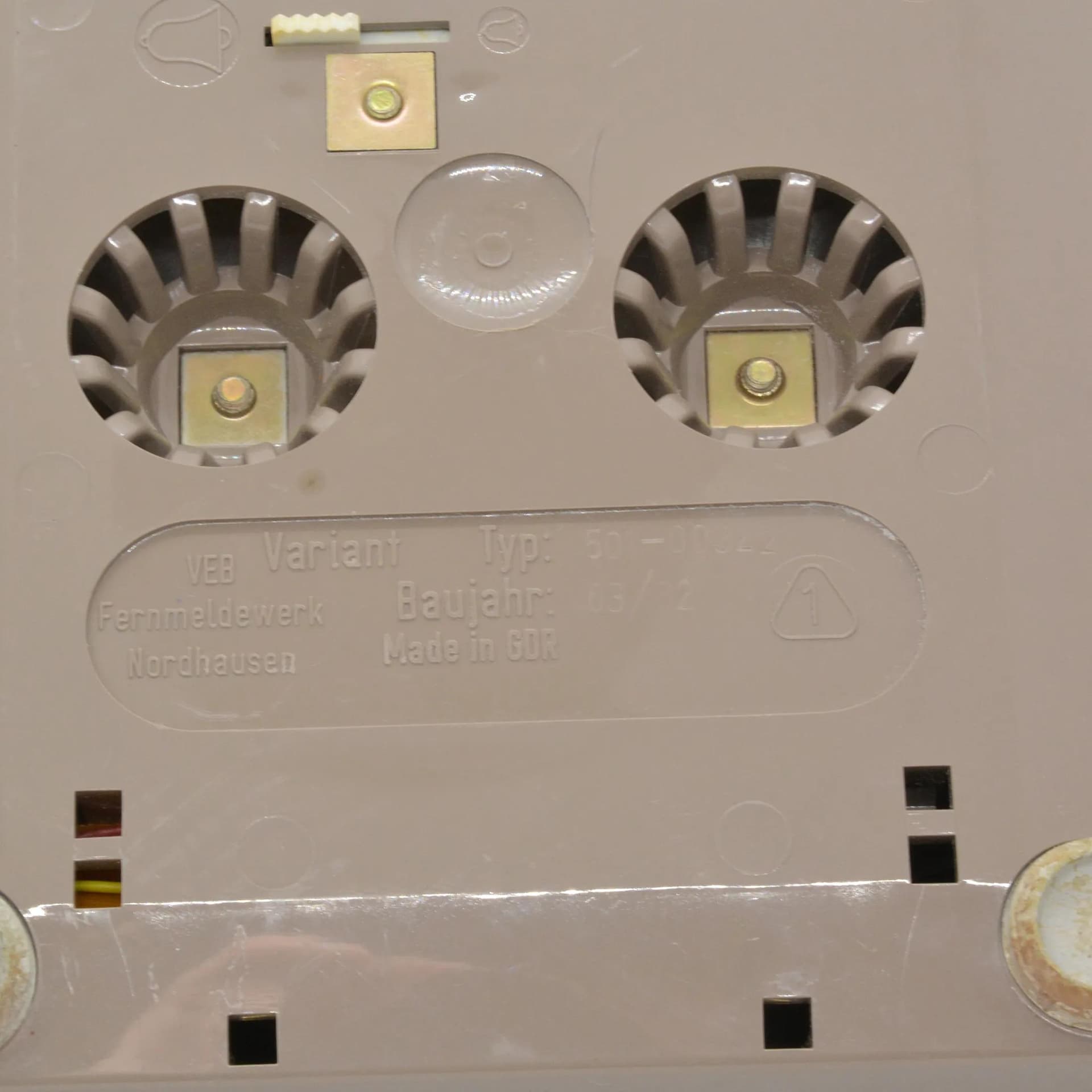 Telefon stacjonarny VEB Variant 501-00322, szary, plastik, Niemcy, lata 80. - 126773