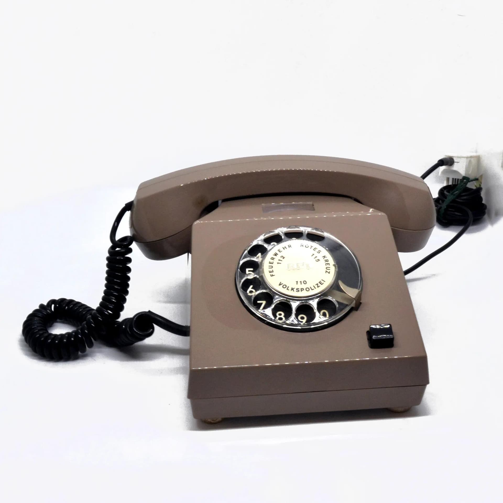 Telefon stacjonarny VEB Variant 501-00322, szary, plastik, Niemcy, lata 80. - 126769
