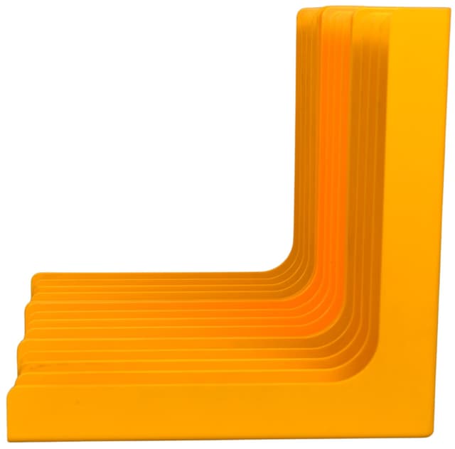 Zestaw stojaków na płyty winylowe, pomarańczowy, plastik, Szwecja, lata 70. - WYMIARY