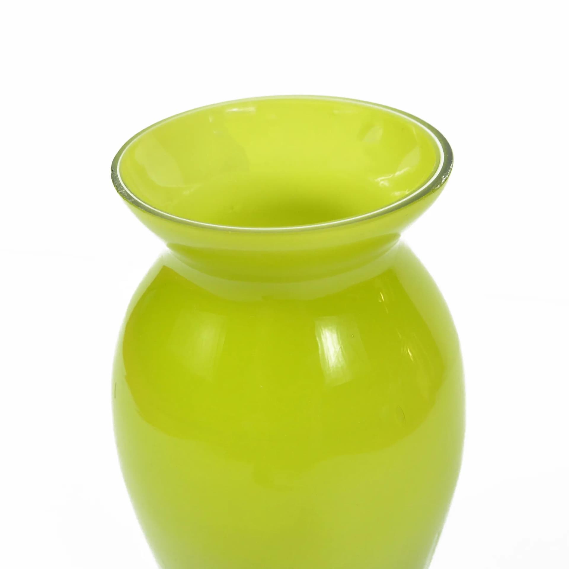 Wazon, szkło zielony, Farbglashütte Lauscha, Niemcy, lata 70. - 126613